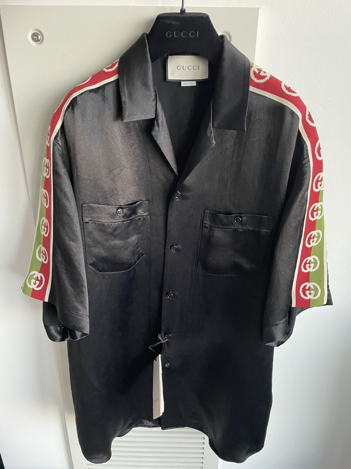 Gucci Limited Edition Rare Runway GG Logo Japanese Acetate Shirt Size US L / EU 52-54 / 3 - 20 Thumbnail