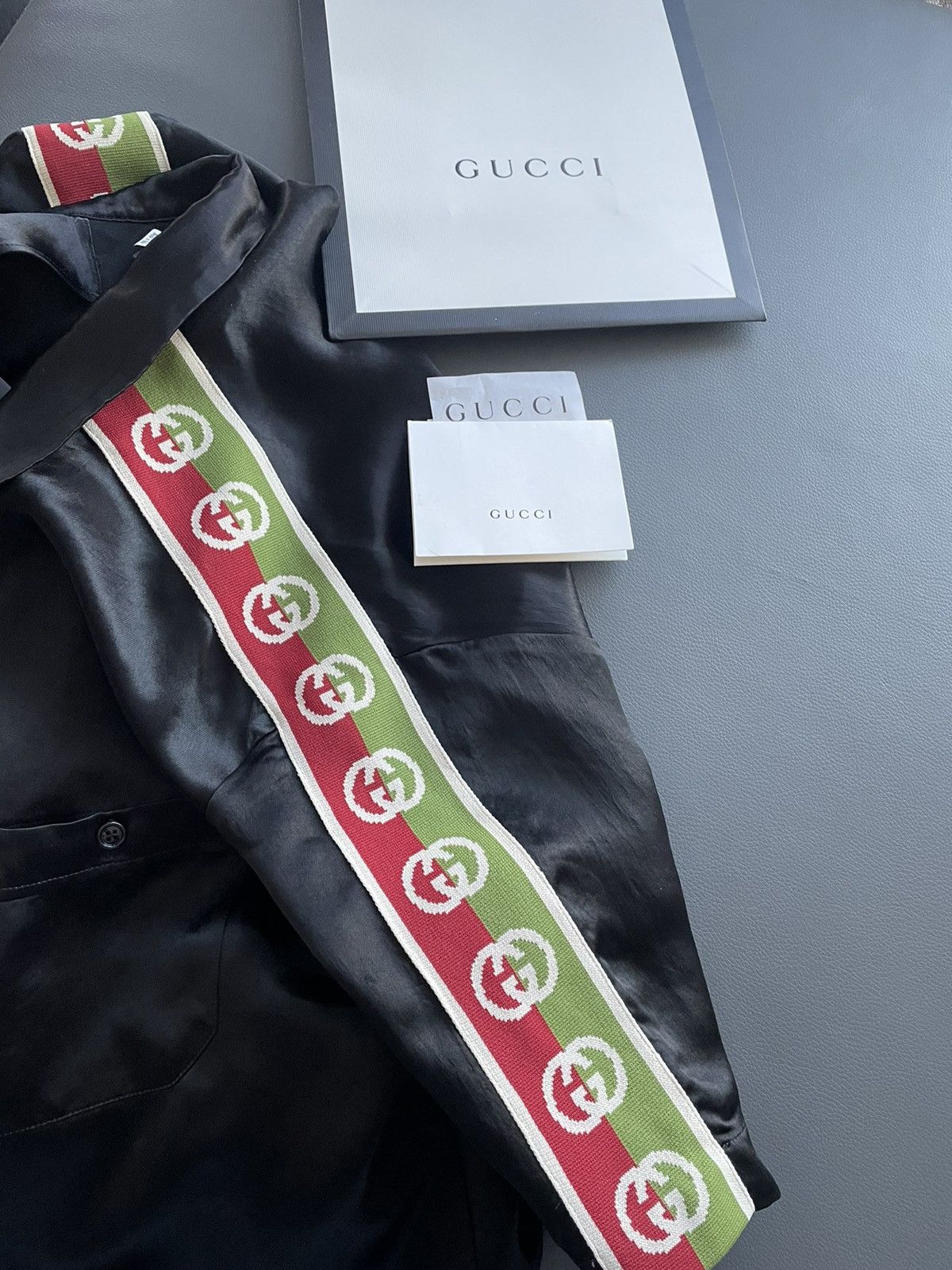Gucci Limited Edition Rare Runway GG Logo Japanese Acetate Shirt Size US L / EU 52-54 / 3 - 15 Thumbnail