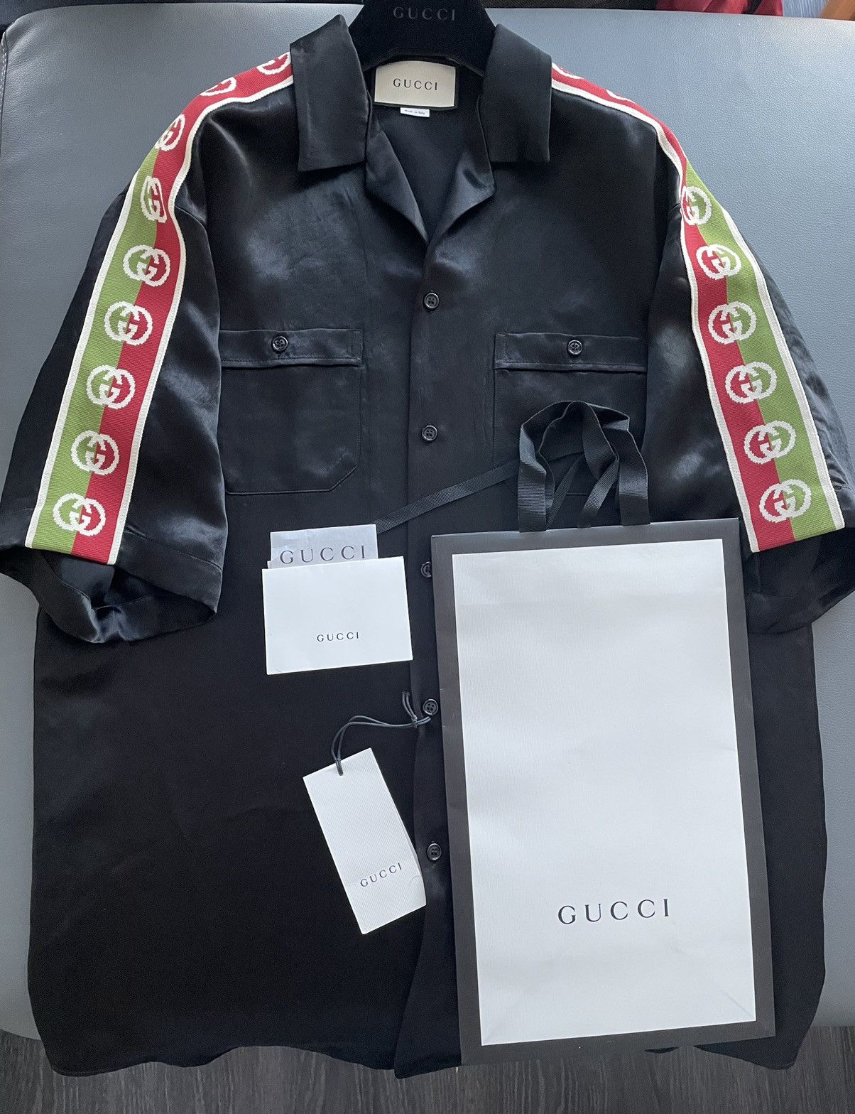 Gucci Limited Edition Rare Runway GG Logo Japanese Acetate Shirt Size US L / EU 52-54 / 3 - 2 Thumbnail