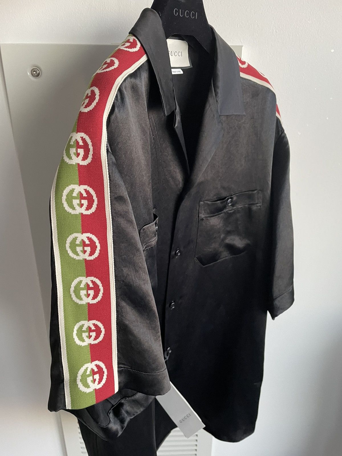Gucci Limited Edition Rare Runway GG Logo Japanese Acetate Shirt Size US L / EU 52-54 / 3 - 3 Thumbnail