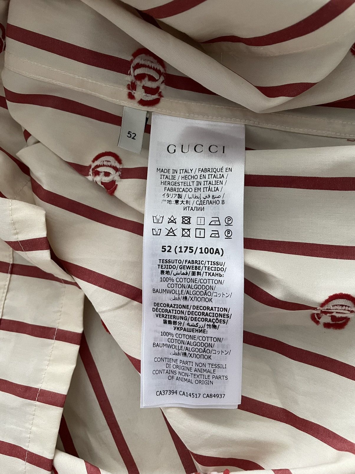 Gucci Super Runway Brand NEW Interlocking Gucci GG Logo Shirt Size US L / EU 52-54 / 3 - 19 Thumbnail