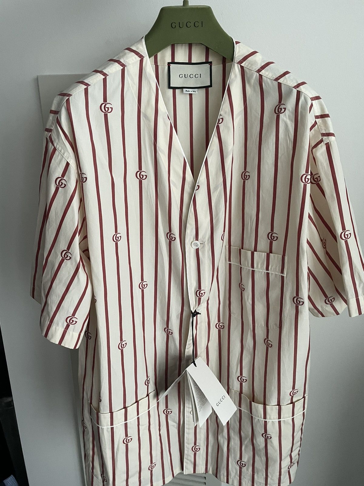 Gucci Super Runway Brand NEW Interlocking Gucci GG Logo Shirt Size US L / EU 52-54 / 3 - 12 Thumbnail