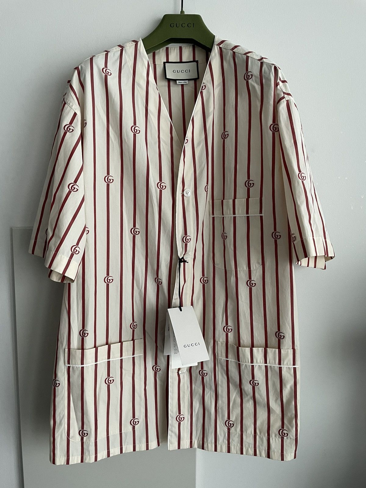 Gucci Super Runway Brand NEW Interlocking Gucci GG Logo Shirt Size US L / EU 52-54 / 3 - 1 Thumbnail