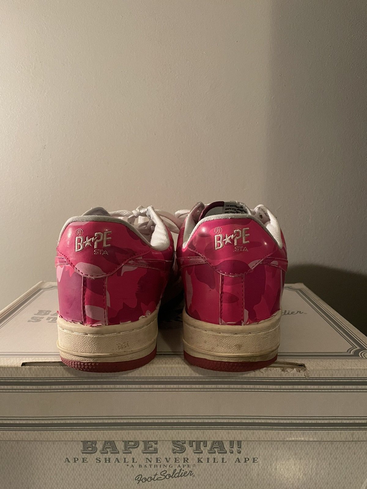 Bape Bape Pink camo bapesta Size US 10.5 / EU 43-44 - 3 Thumbnail
