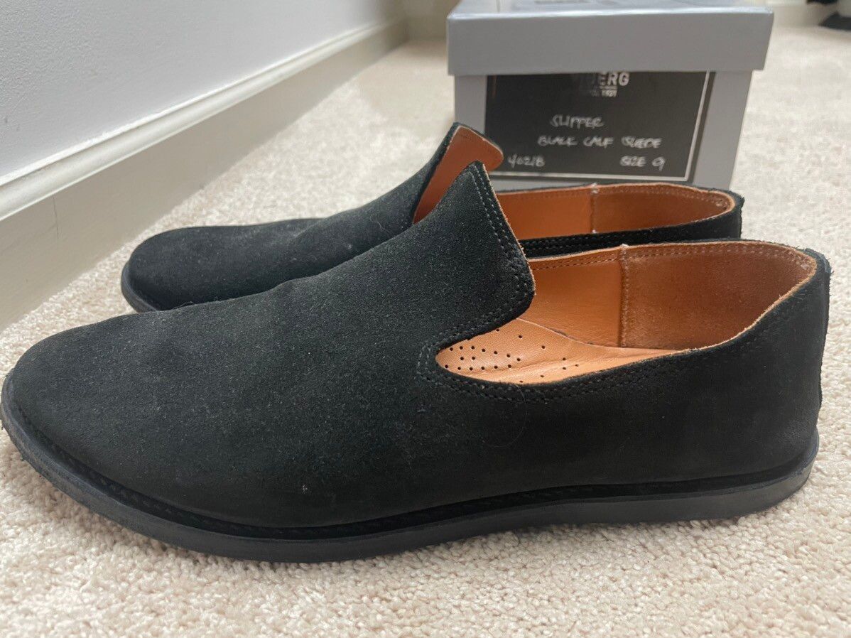 Viberg Viberg black snuff calf suede slipper Size 9 Size US 9 / EU 42 - 1 Preview