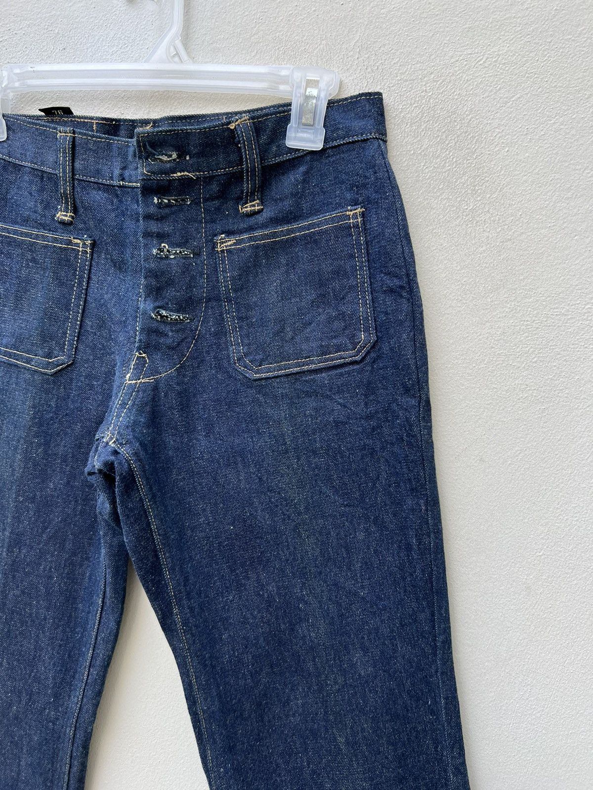 Vintage Vintage 70s Halley-X Denim Super Flare Jeans Size US 28 / EU 44 - 9 Thumbnail