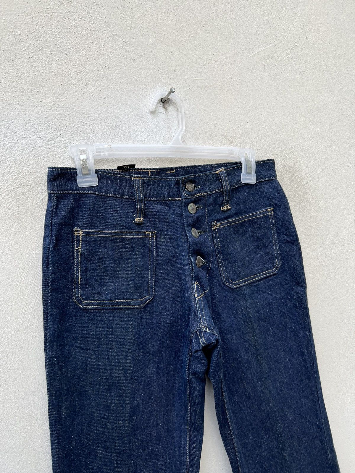 Vintage Vintage 70s Halley-X Denim Super Flare Jeans Size US 28 / EU 44 - 4 Thumbnail