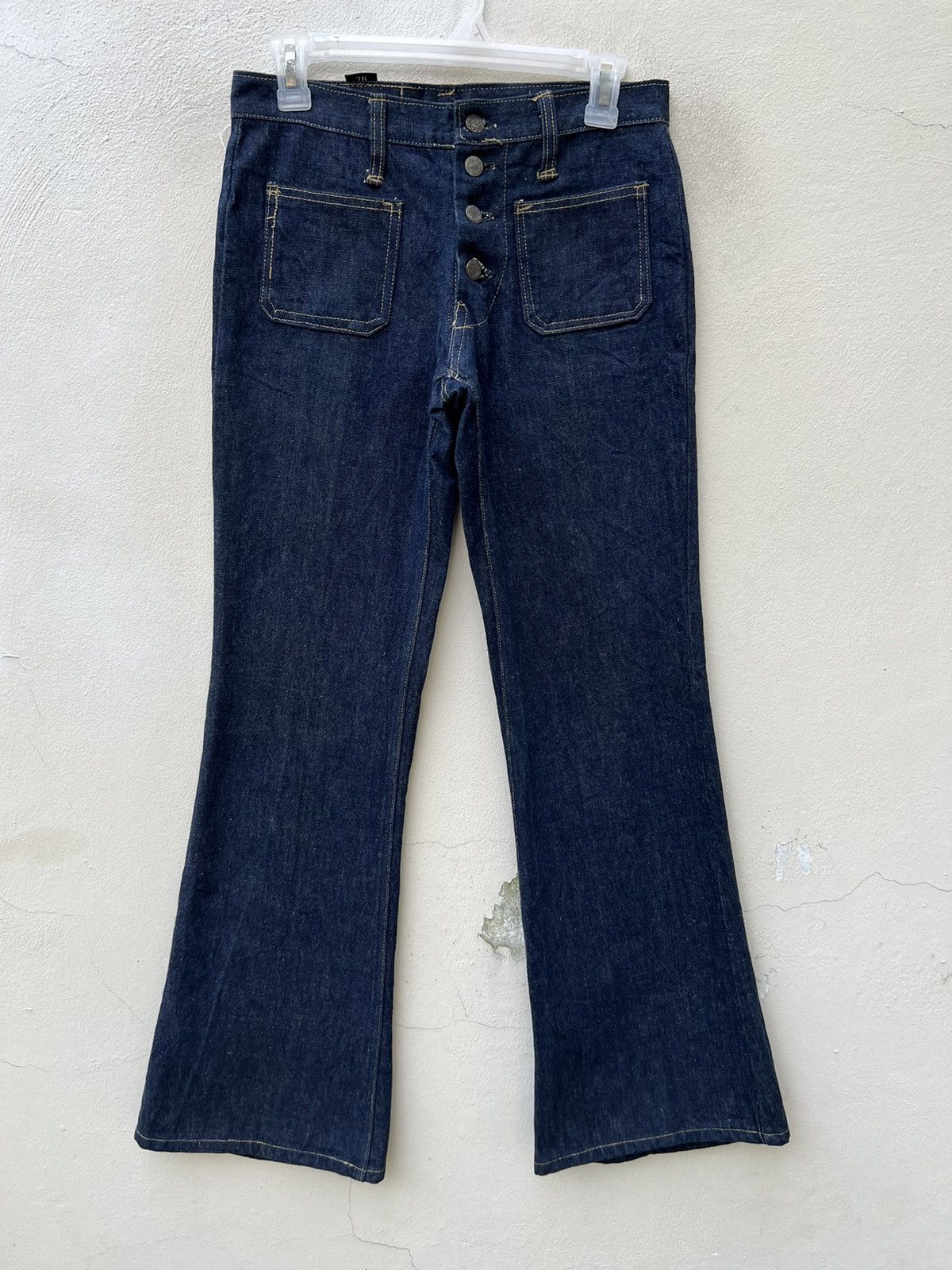 Vintage Vintage 70s Halley-X Denim Super Flare Jeans Size US 28 / EU 44 - 3 Thumbnail