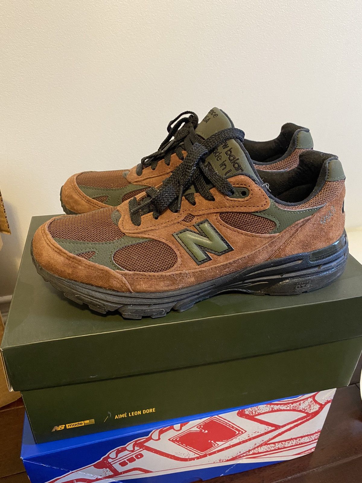 Aime Leon Dore x New Balance 993 Beef and Broccoli