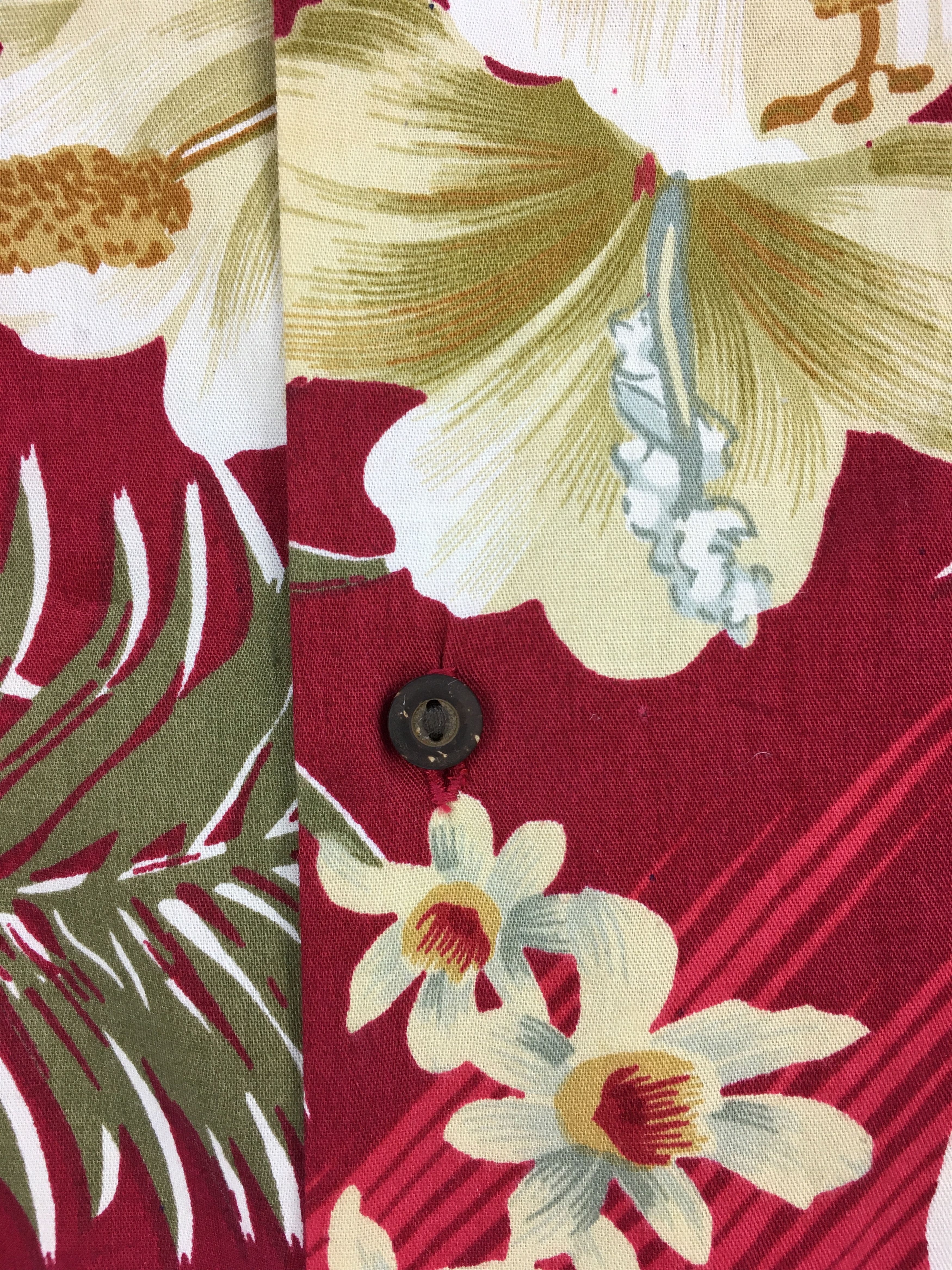 Vintage Vintage ALL FASHION HAWAII Big Hibiscus Hawaiian Shirt Size US M / EU 48-50 / 2 - 6 Thumbnail
