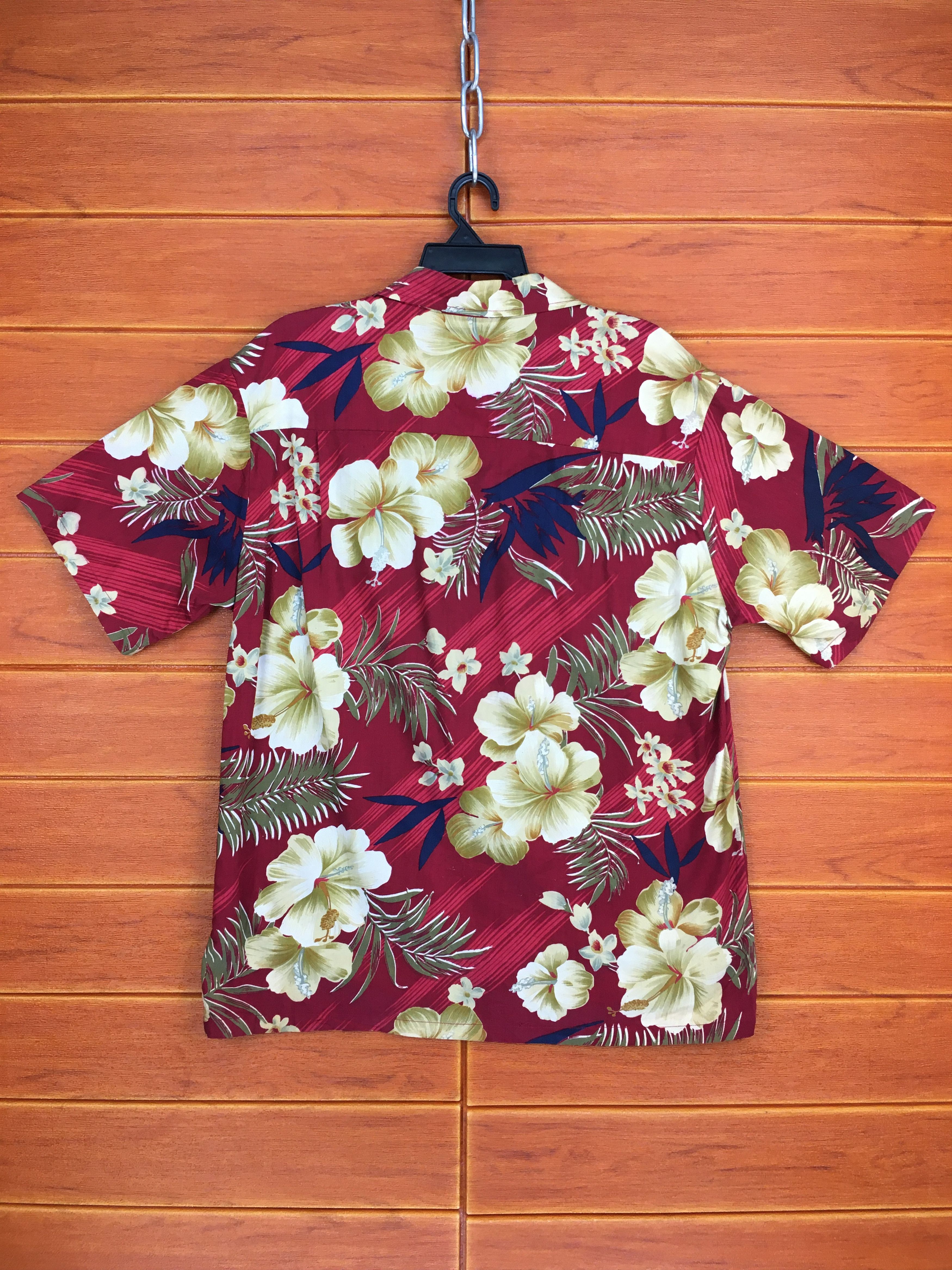 Vintage Vintage ALL FASHION HAWAII Big Hibiscus Hawaiian Shirt Size US M / EU 48-50 / 2 - 8 Thumbnail