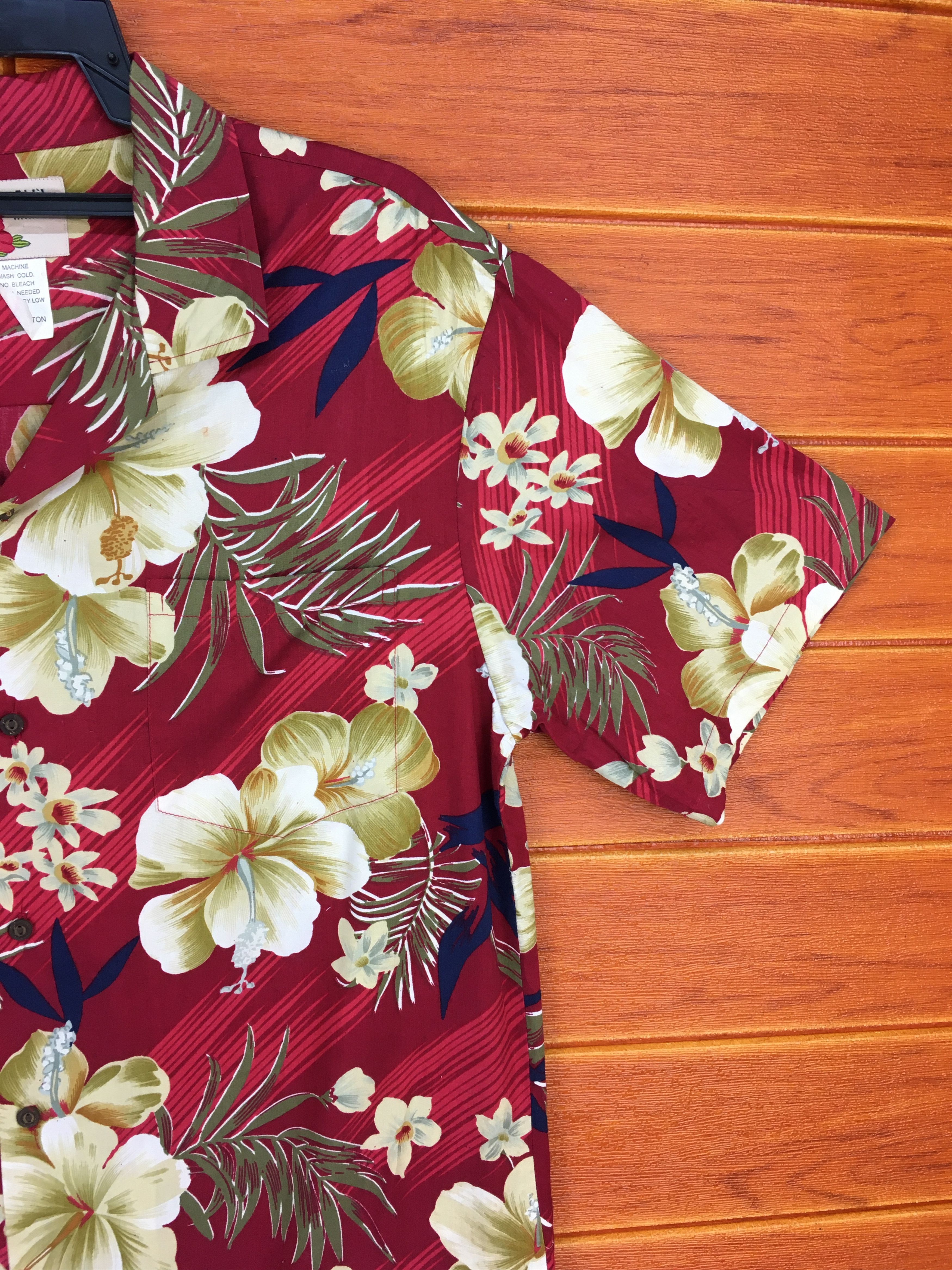 Vintage Vintage ALL FASHION HAWAII Big Hibiscus Hawaiian Shirt Size US M / EU 48-50 / 2 - 5 Thumbnail