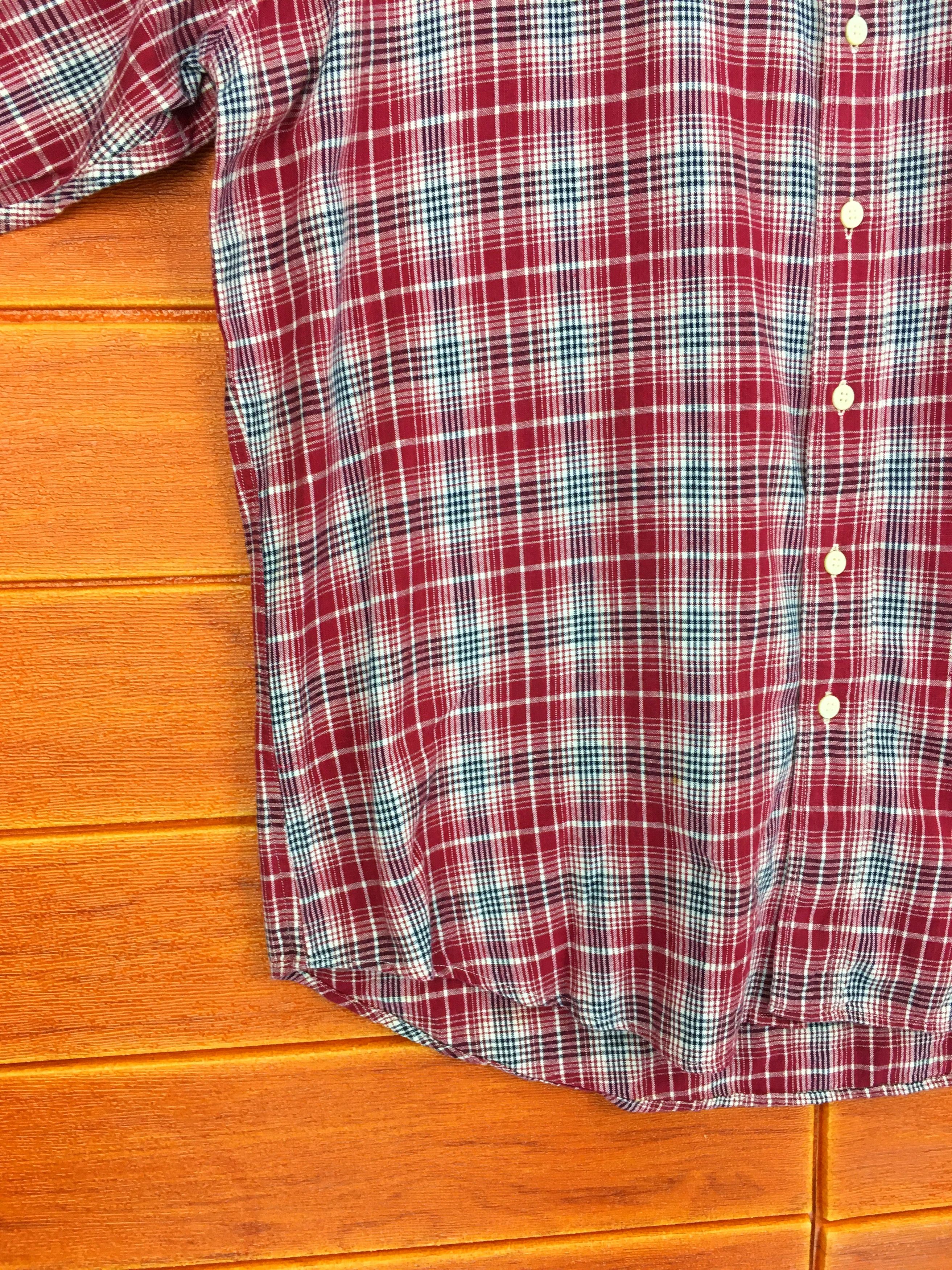 Woolrich Woolen Mills WOOLRICH Checkered Red Button Up Shirt Size US L / EU 52-54 / 3 - 3 Thumbnail