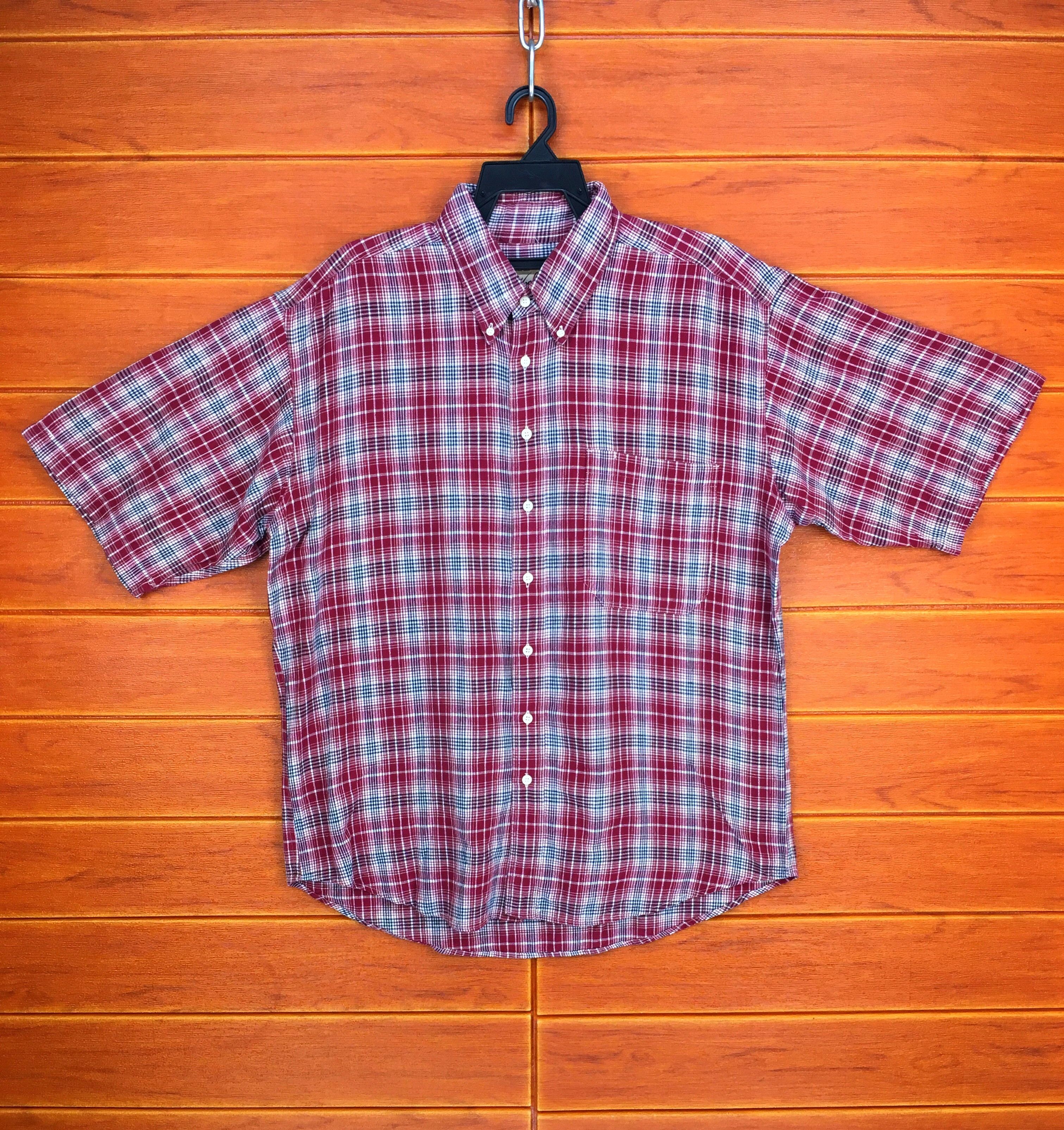 Woolrich Woolen Mills WOOLRICH Checkered Red Button Up Shirt Size US L / EU 52-54 / 3 - 1 Thumbnail