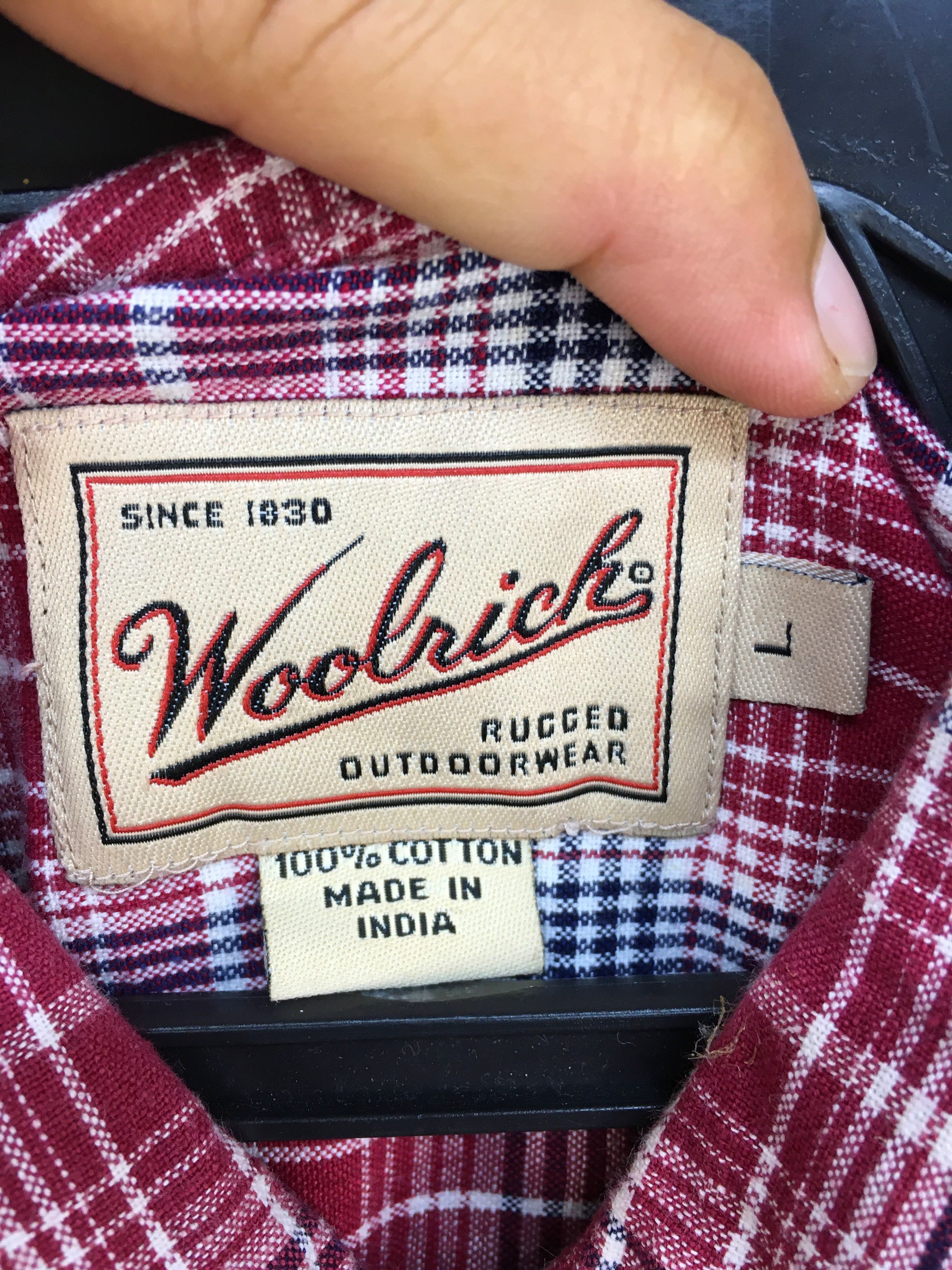 Woolrich Woolen Mills WOOLRICH Checkered Red Button Up Shirt Size US L / EU 52-54 / 3 - 6 Thumbnail