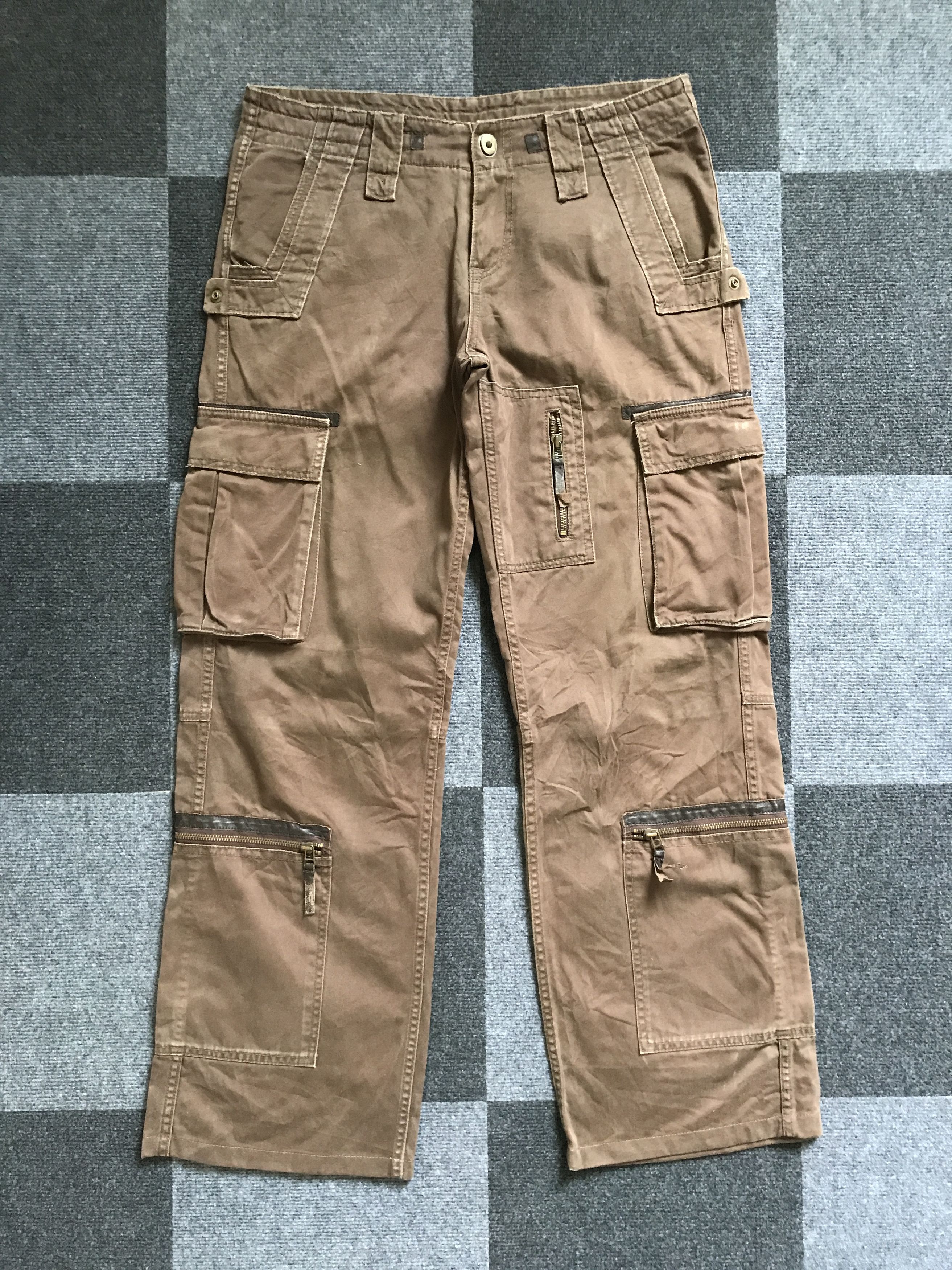 Japanese Brand CP115 Royal Flash Japan Multipocket Tactical Parachute Pant Size US 34 / EU 50 - 3 Thumbnail