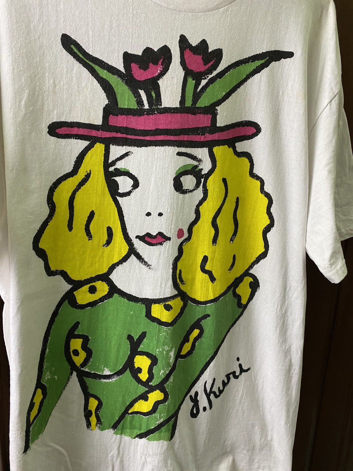 Vintage Vintage Kuni Artis picasso over print tee 📸 Size US L / EU 52-54 / 3 - 2 Thumbnail