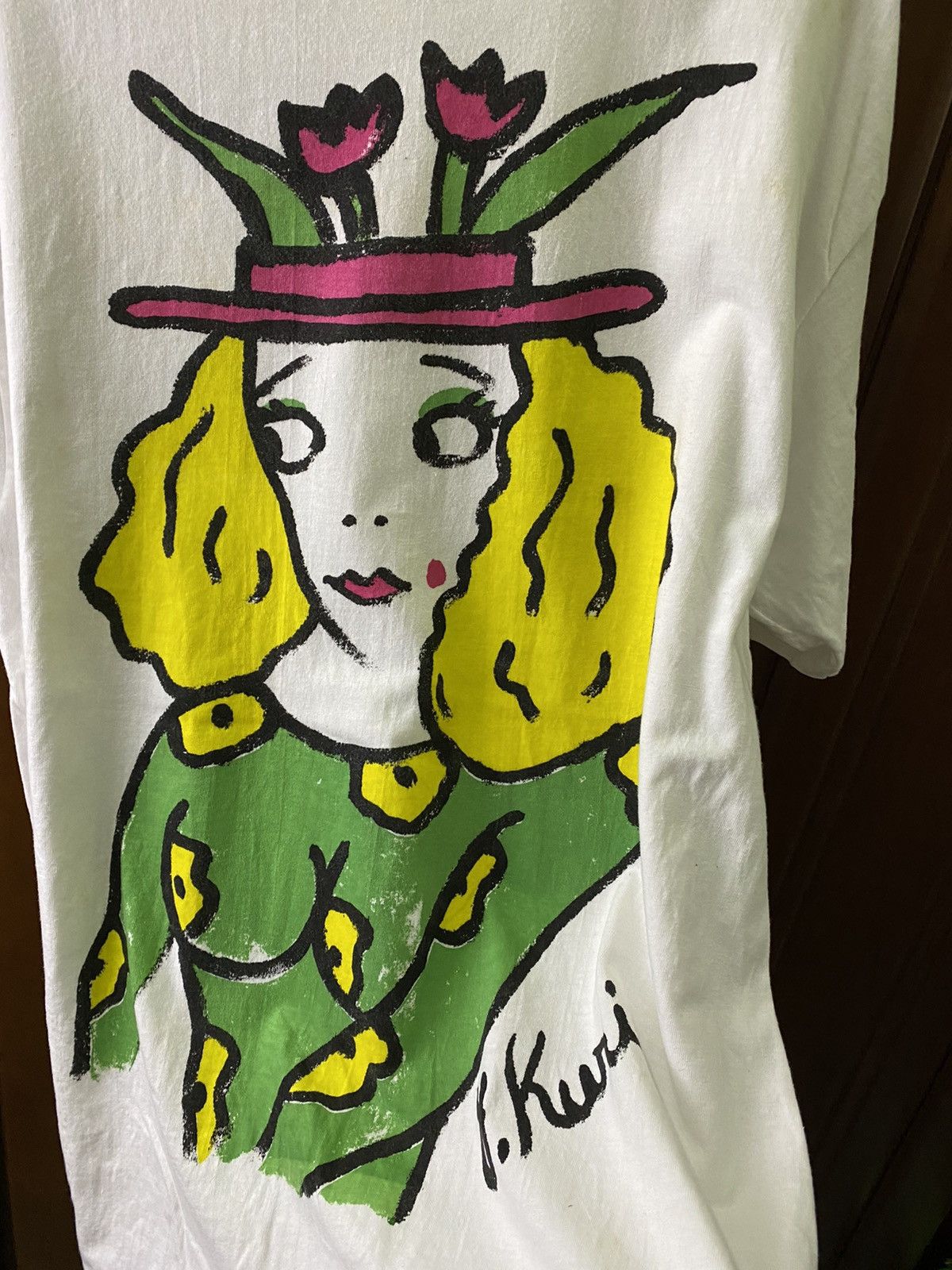 Vintage Vintage Kuni Artis picasso over print tee 📸 Size US L / EU 52-54 / 3 - 7 Thumbnail