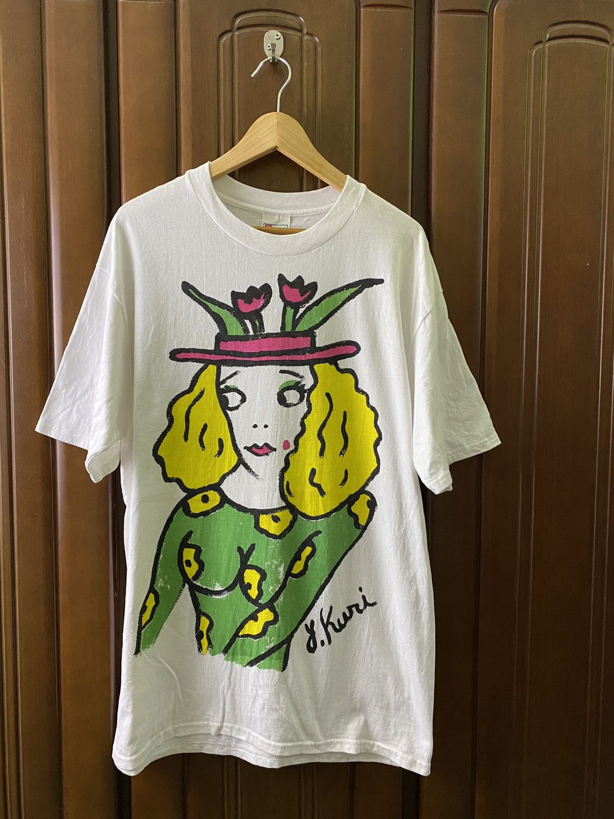 Vintage Vintage Kuni Artis picasso over print tee 📸 Size US L / EU 52-54 / 3 - 1 Thumbnail
