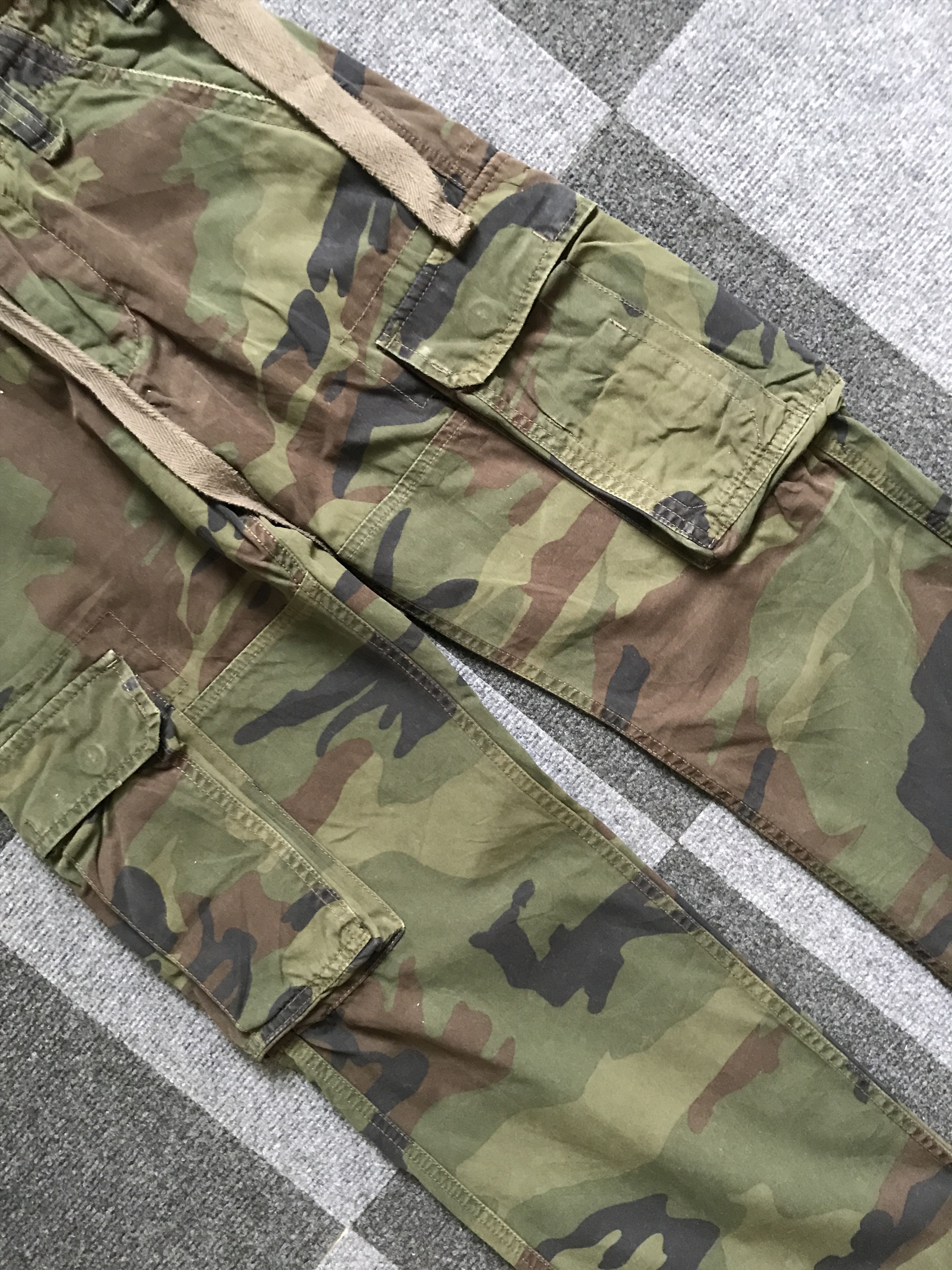 Alpha Industries CP117 ALPHA IND. Military Camo Cargo Pant Size US 27 - 6 Thumbnail