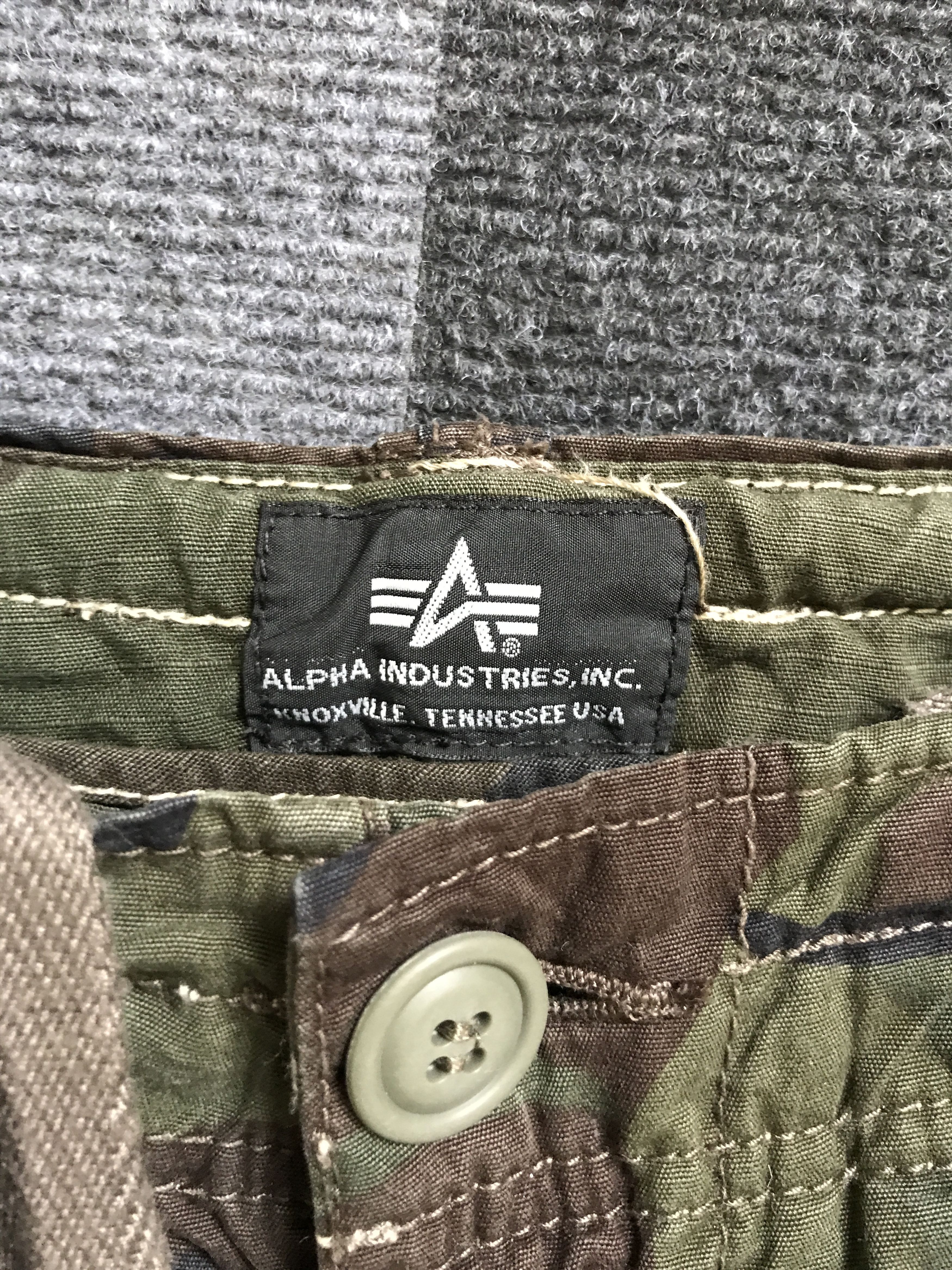 Alpha Industries CP117 ALPHA IND. Military Camo Cargo Pant Size US 27 - 8 Thumbnail