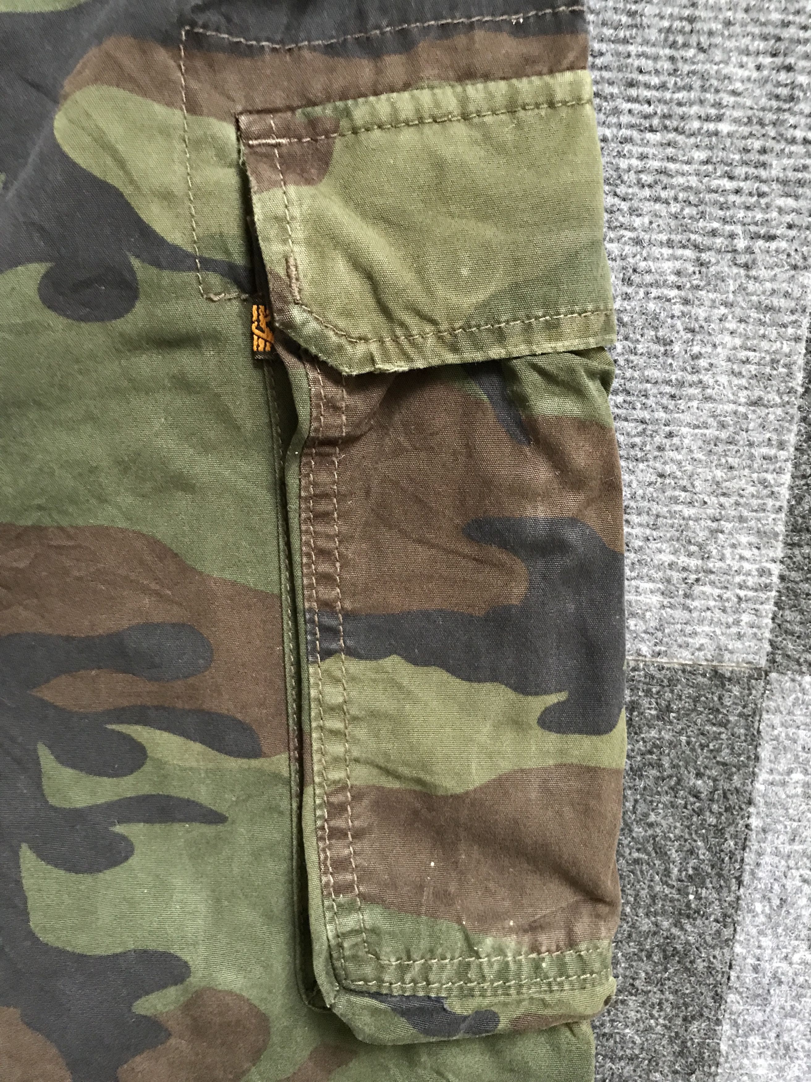 Alpha Industries CP117 ALPHA IND. Military Camo Cargo Pant Size US 27 - 12 Thumbnail