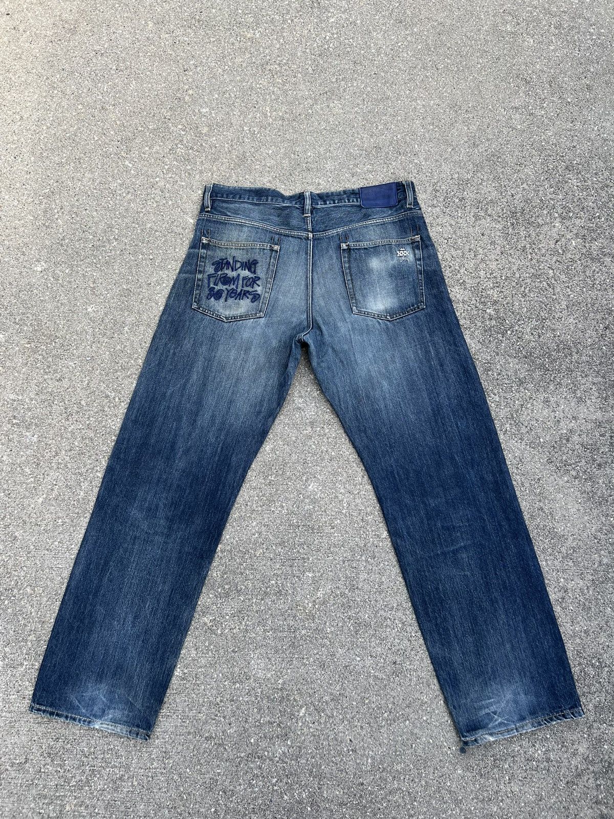 Stussy Stussy XXX Standing Firm For 30 Years Denim Jeans Size US 34 / EU 50 - 2 Thumbnail