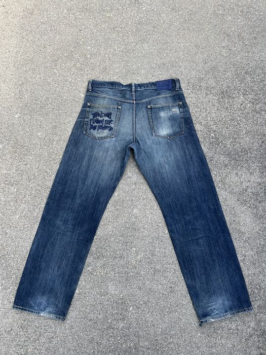 Vintage Stussy XXX Standing Firm For 30 Years Denim Jeans | Grailed