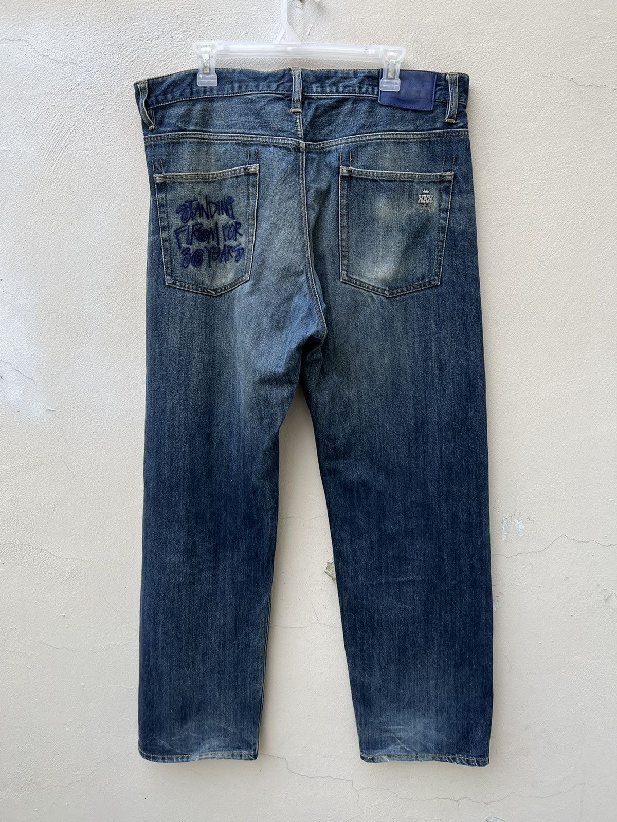 Stussy Stussy XXX Standing Firm For 30 Years Denim Jeans Size US 34 / EU 50 - 12 Thumbnail