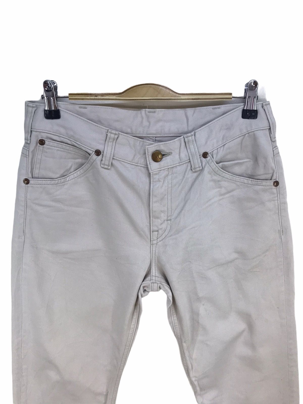 45rpm Vintage 90s Orslow Japan Cream Denim Jeans Size US 30 / EU 46 - 2 Thumbnail