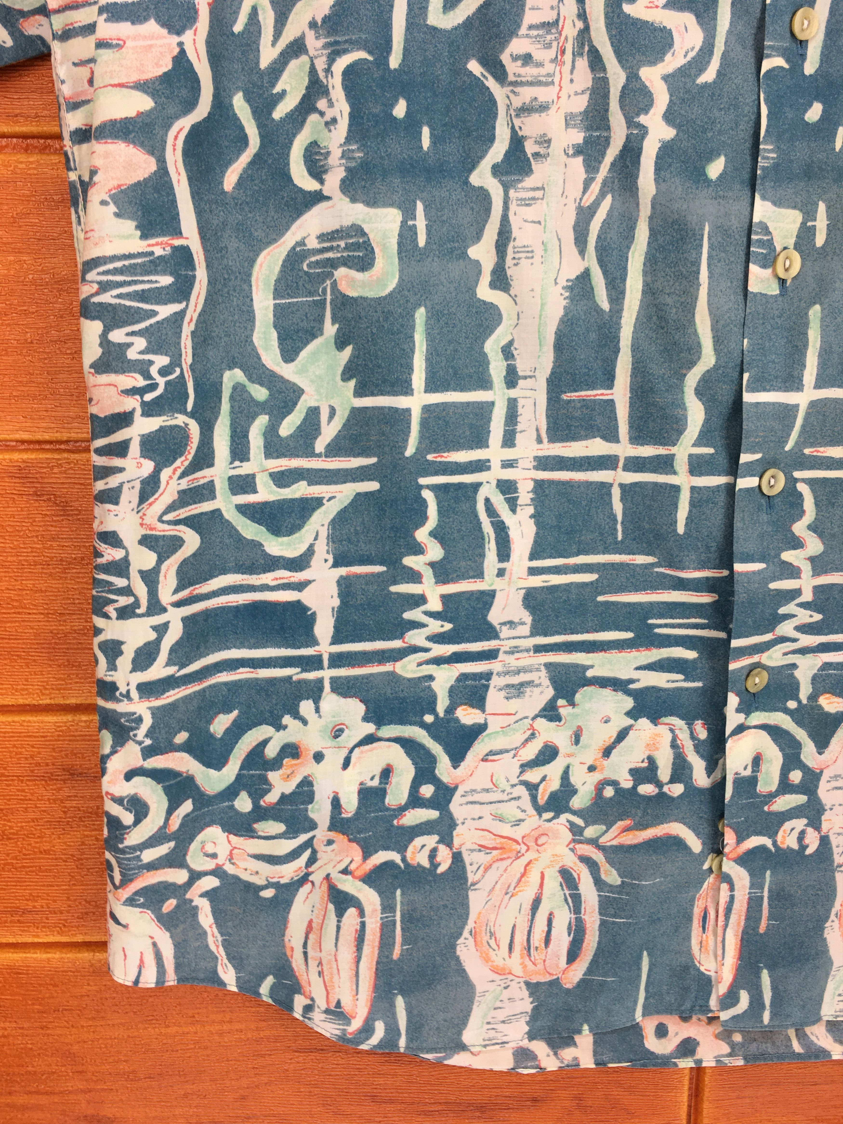 Guy Laroche Vintage GUY LAROCHE Abstract psychedelic Hawaiian Shirt Size US L / EU 52-54 / 3 - 3 Thumbnail