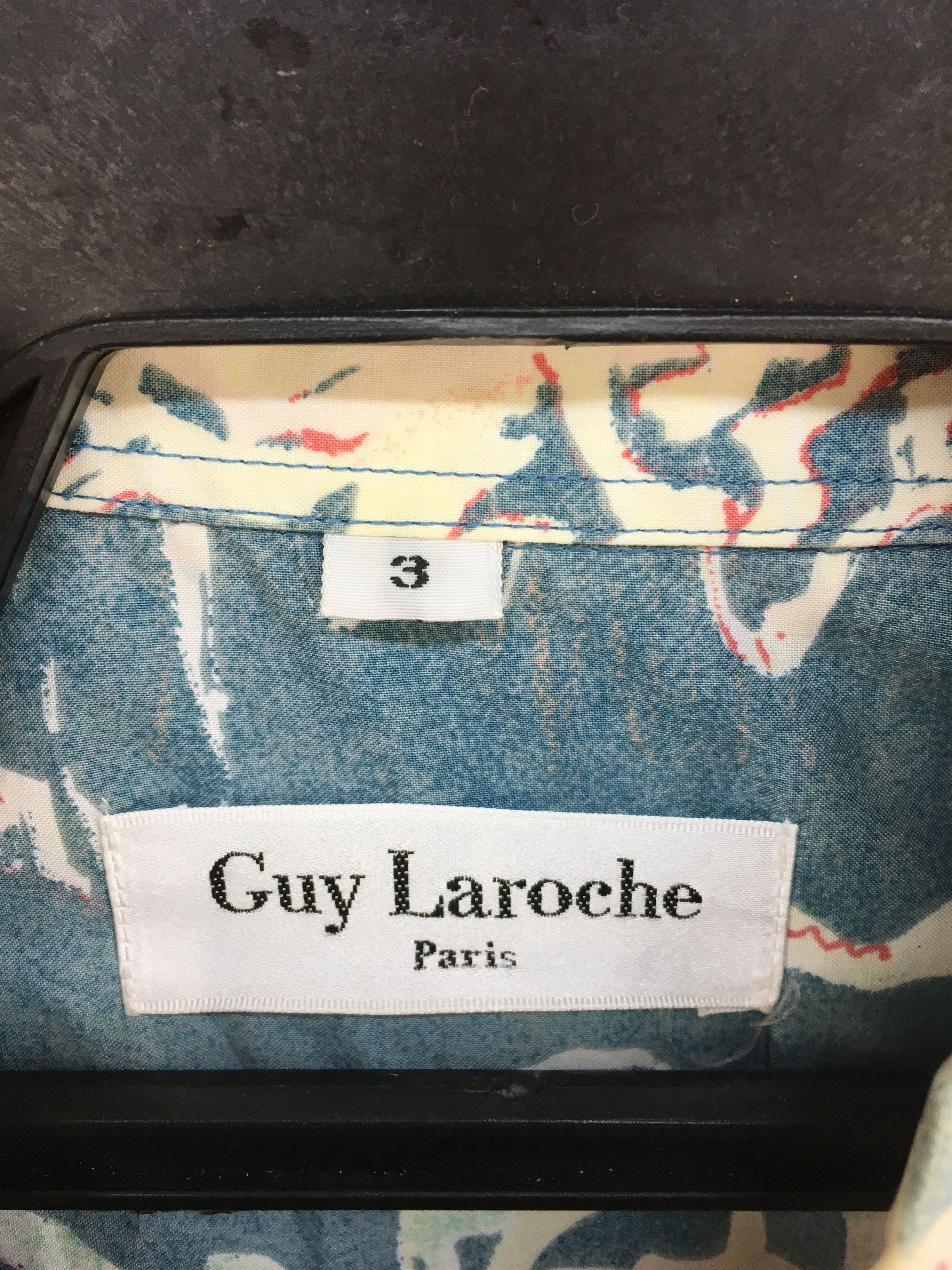 Guy Laroche Vintage GUY LAROCHE Abstract psychedelic Hawaiian Shirt Size US L / EU 52-54 / 3 - 6 Thumbnail