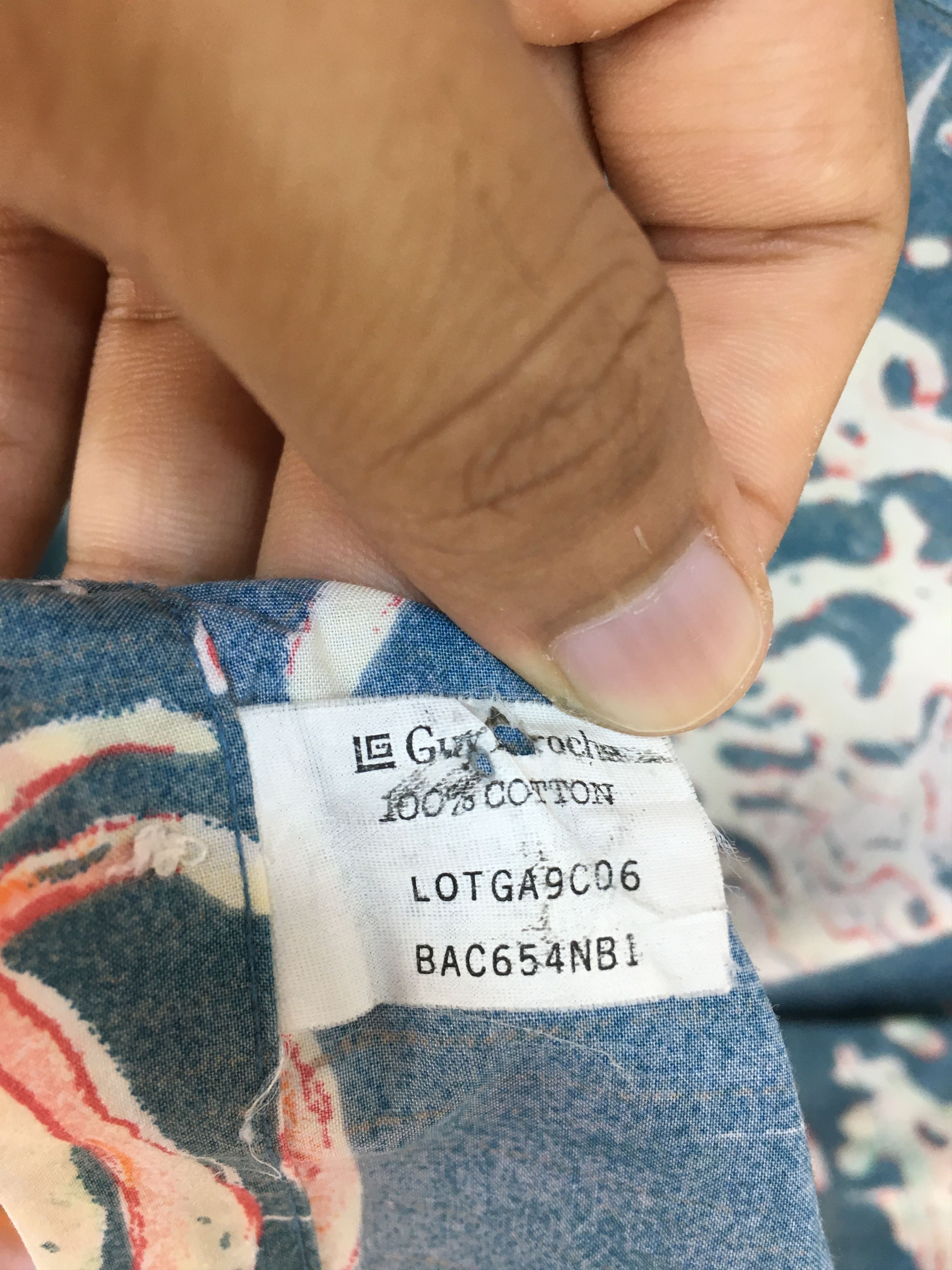 Guy Laroche Vintage GUY LAROCHE Abstract psychedelic Hawaiian Shirt Size US L / EU 52-54 / 3 - 8 Thumbnail