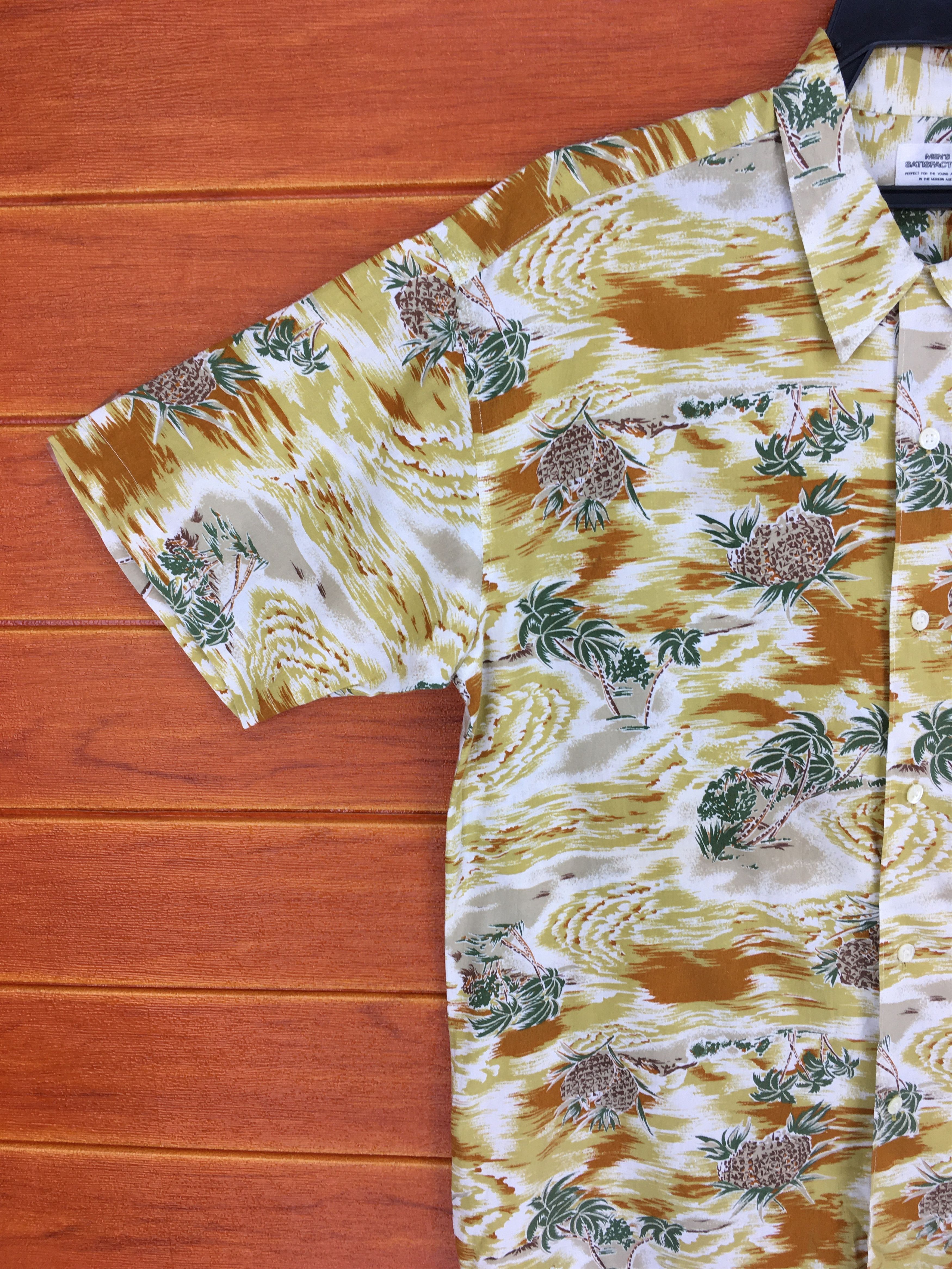 Sun Surf Vintage MEN SATISFACTION Pineapple Coconut Hawaiian Shirt Size US M / EU 48-50 / 2 - 2 Thumbnail