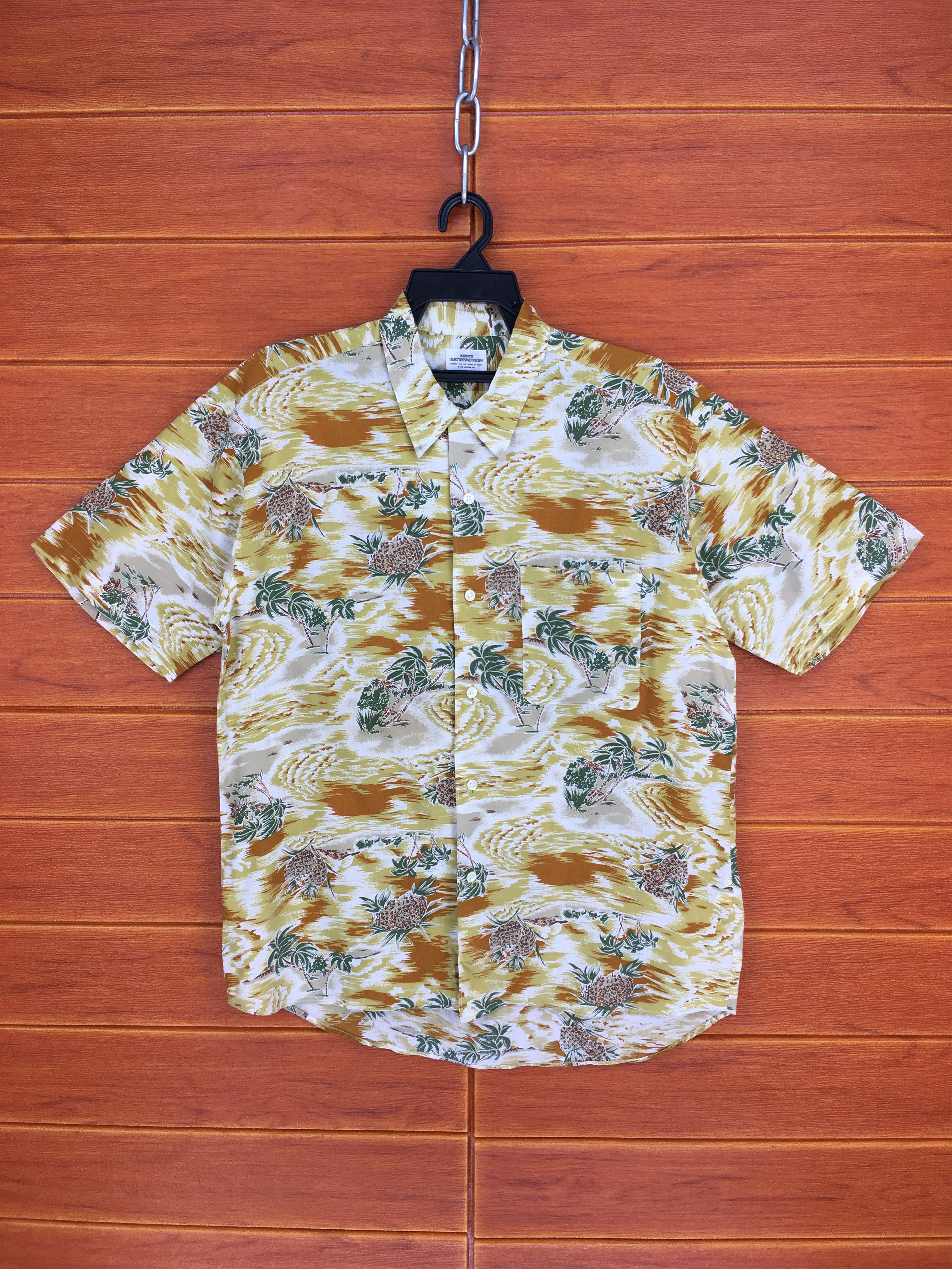 Sun Surf Vintage MEN SATISFACTION Pineapple Coconut Hawaiian Shirt Size US M / EU 48-50 / 2 - 1 Thumbnail