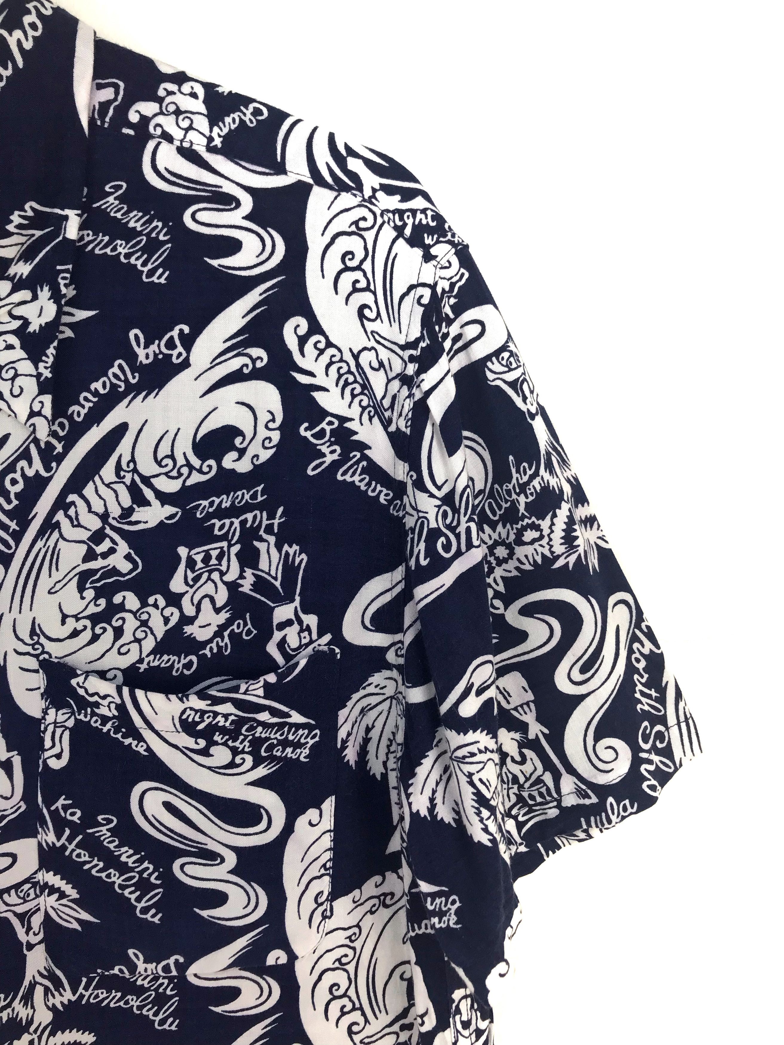 Japanese Brand Japanese Hawaiian Aloha Tropical Hula Girls Florals Shirt Size US M / EU 48-50 / 2 - 3 Thumbnail