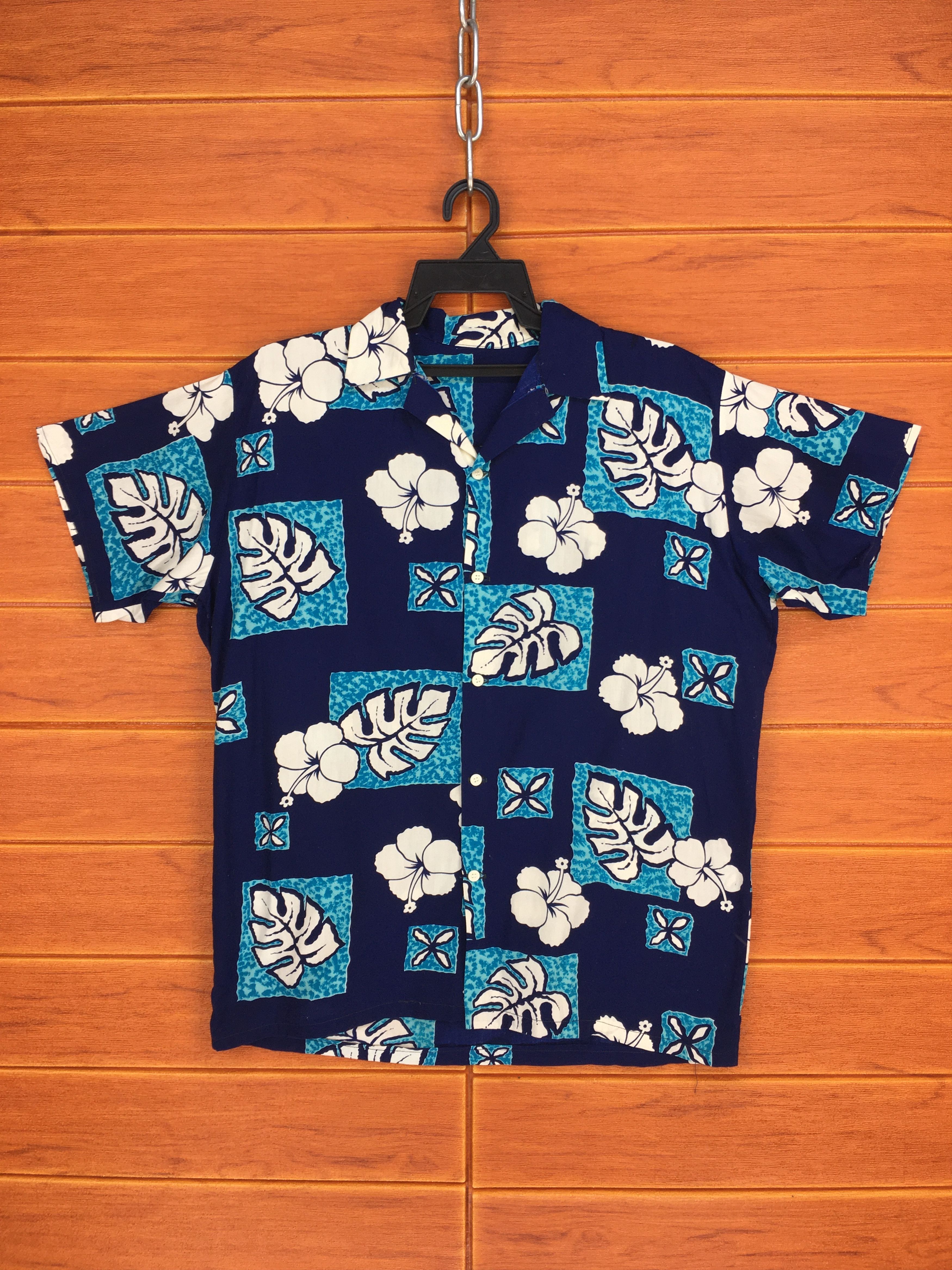 Japanese Brand Japanese Hawaiian Hibiscus Leaf Square Shirt Size US M / EU 48-50 / 2 - 1 Thumbnail