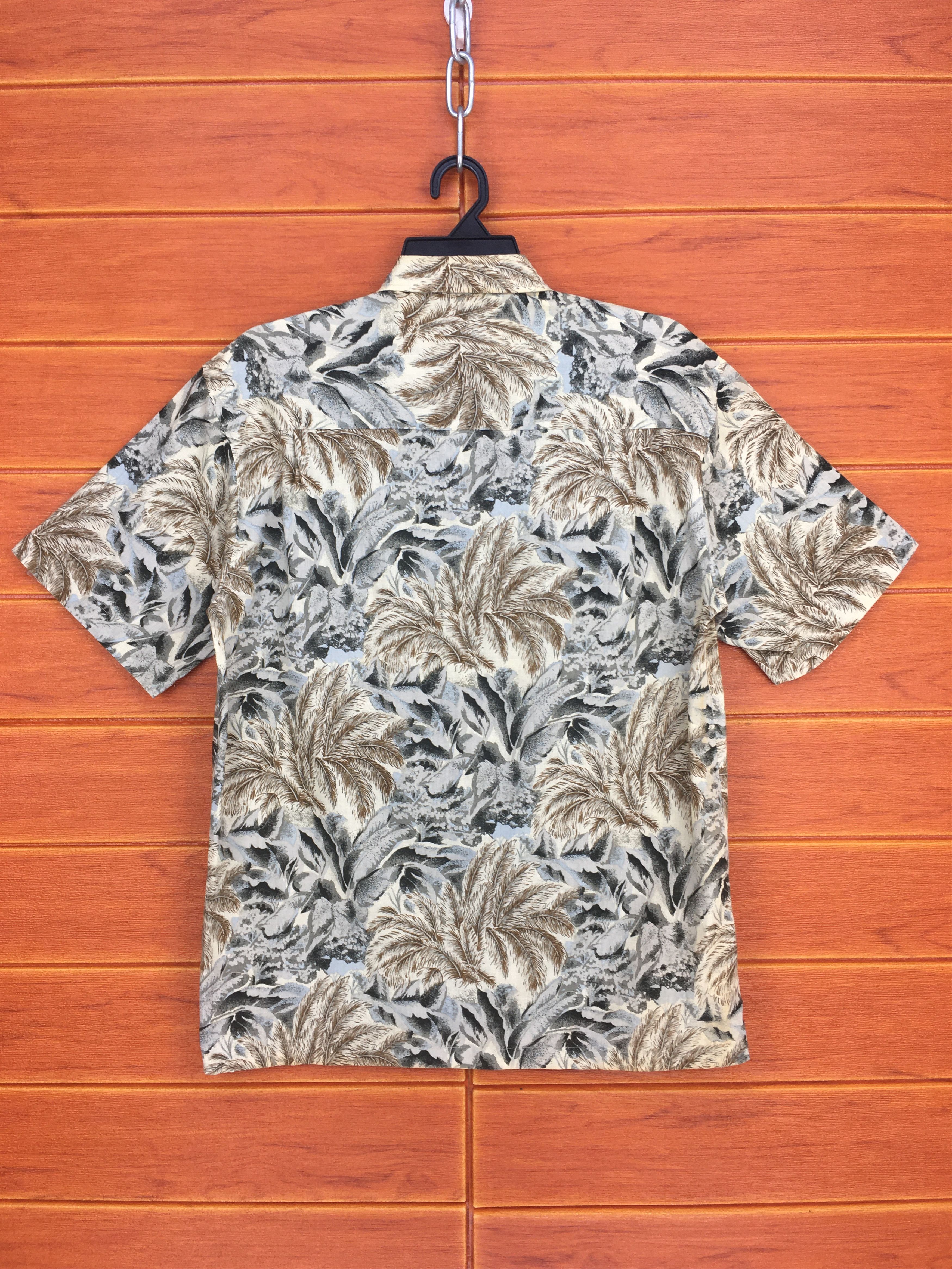 Japanese Brand Vintage Japanese Hawaiian THE SHIRTS CLUB Forest Leaf Shirt Size US M / EU 48-50 / 2 - 7 Thumbnail