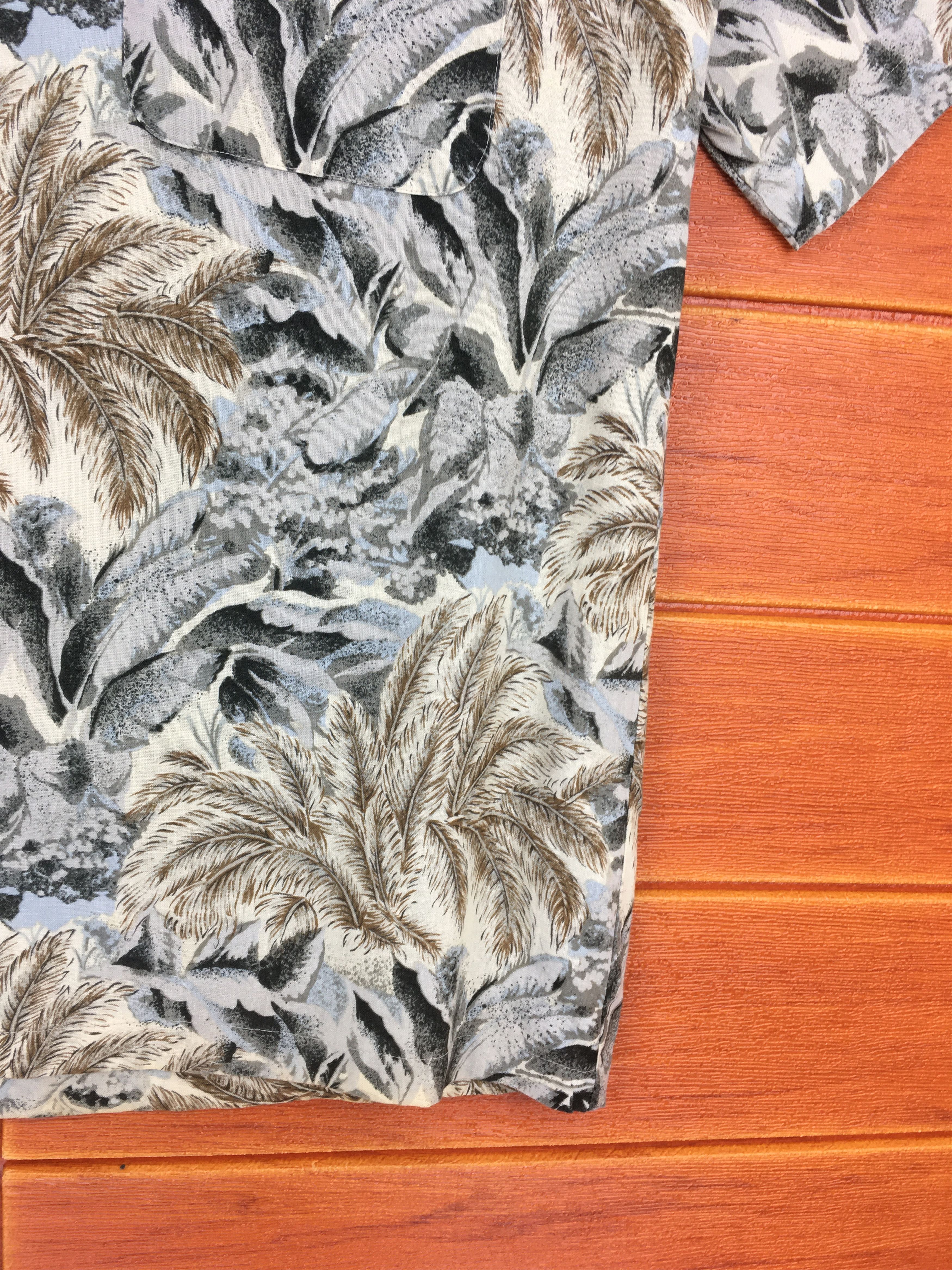 Japanese Brand Vintage Japanese Hawaiian THE SHIRTS CLUB Forest Leaf Shirt Size US M / EU 48-50 / 2 - 4 Thumbnail