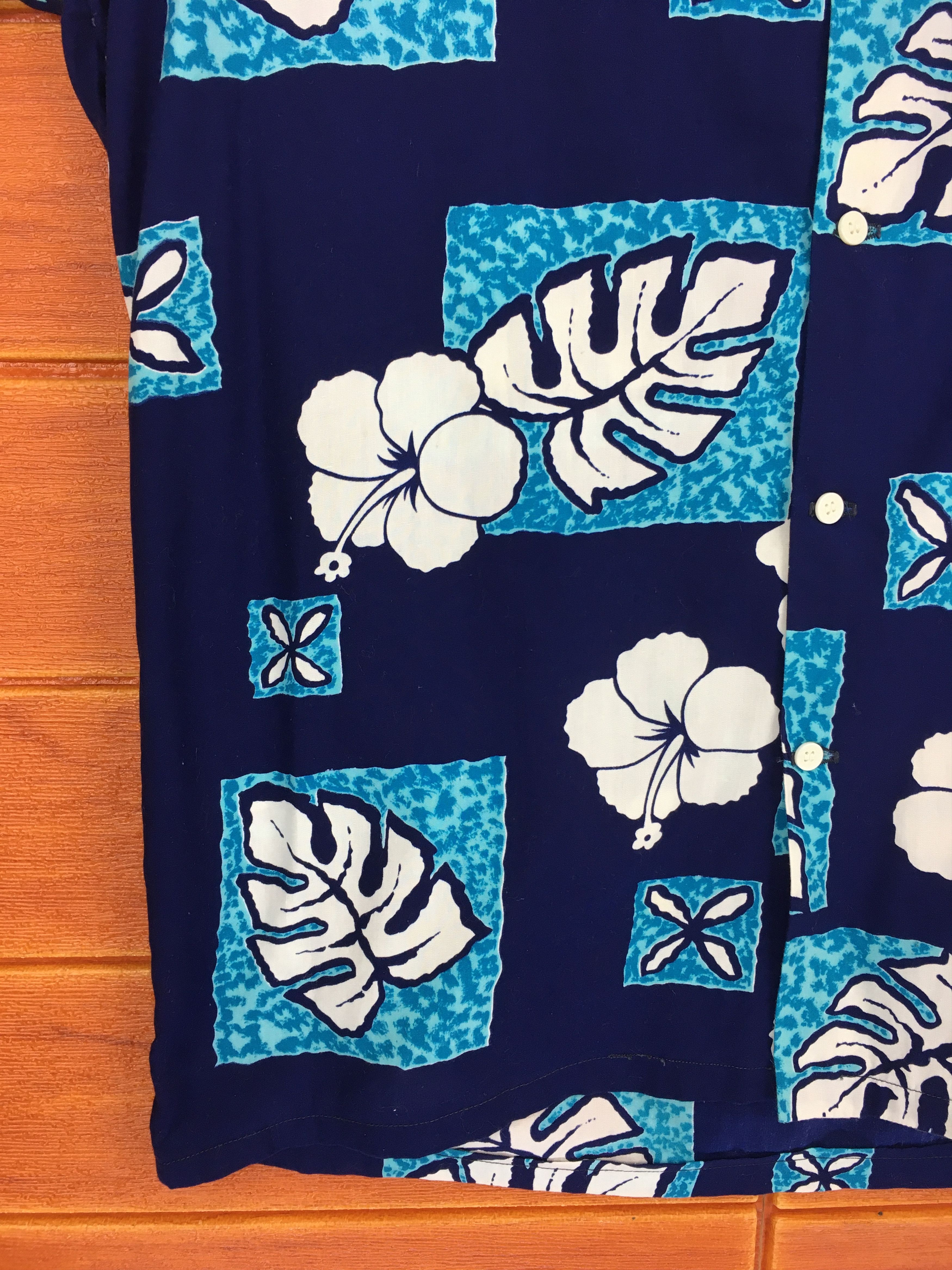 Japanese Brand Japanese Hawaiian Hibiscus Leaf Square Shirt Size US M / EU 48-50 / 2 - 3 Thumbnail
