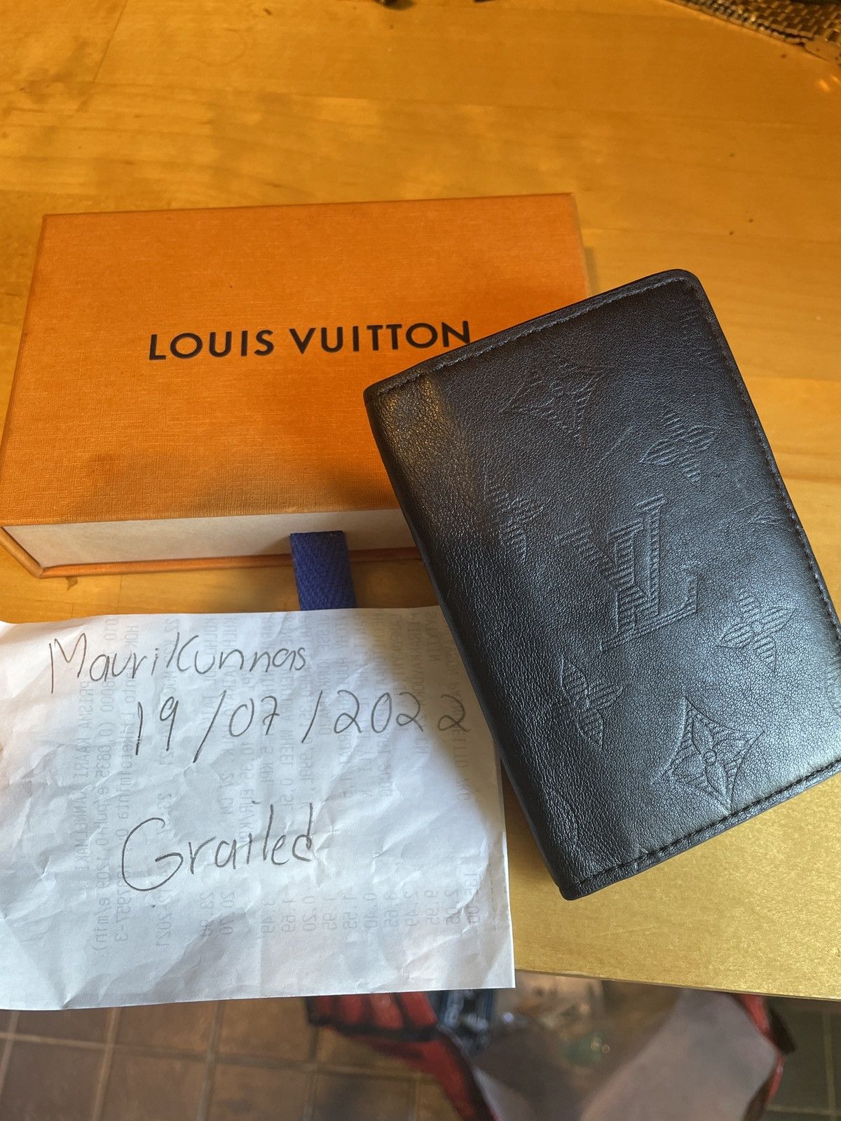 Louis Vuitton LV Pocket Organizer ”Monogram Shadow Black Louis Vuitton LV Pocket Organizer ”Monogram Shadow Black