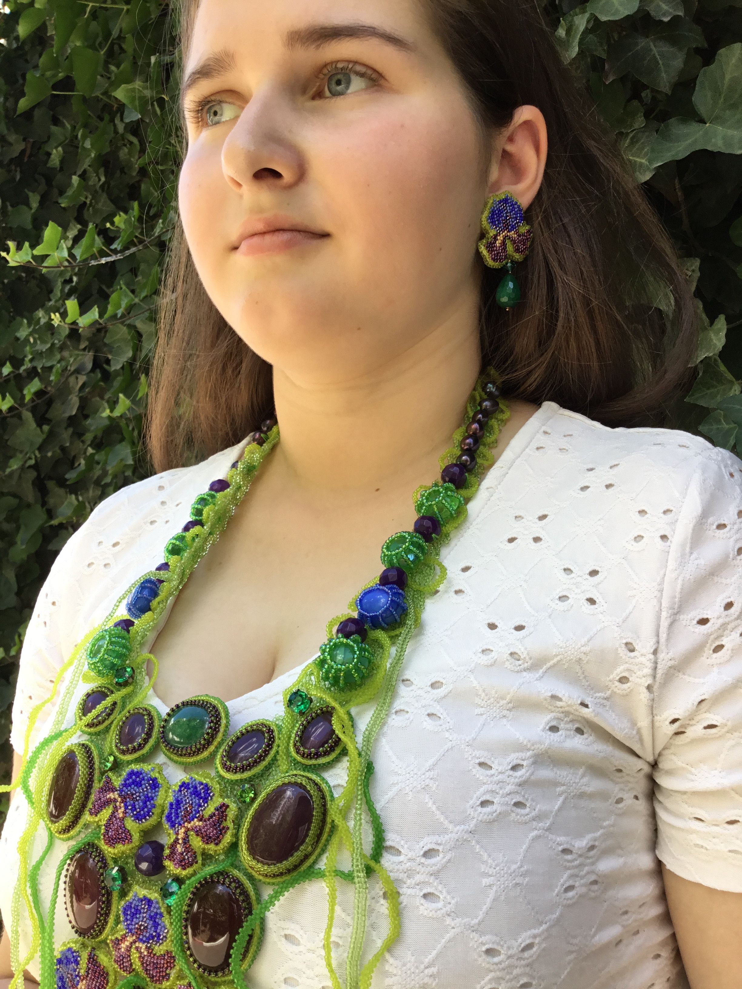 Handmade Fairycore Beaded Jewelry Set include 2 items! Size ONE SIZE - 7 Thumbnail
