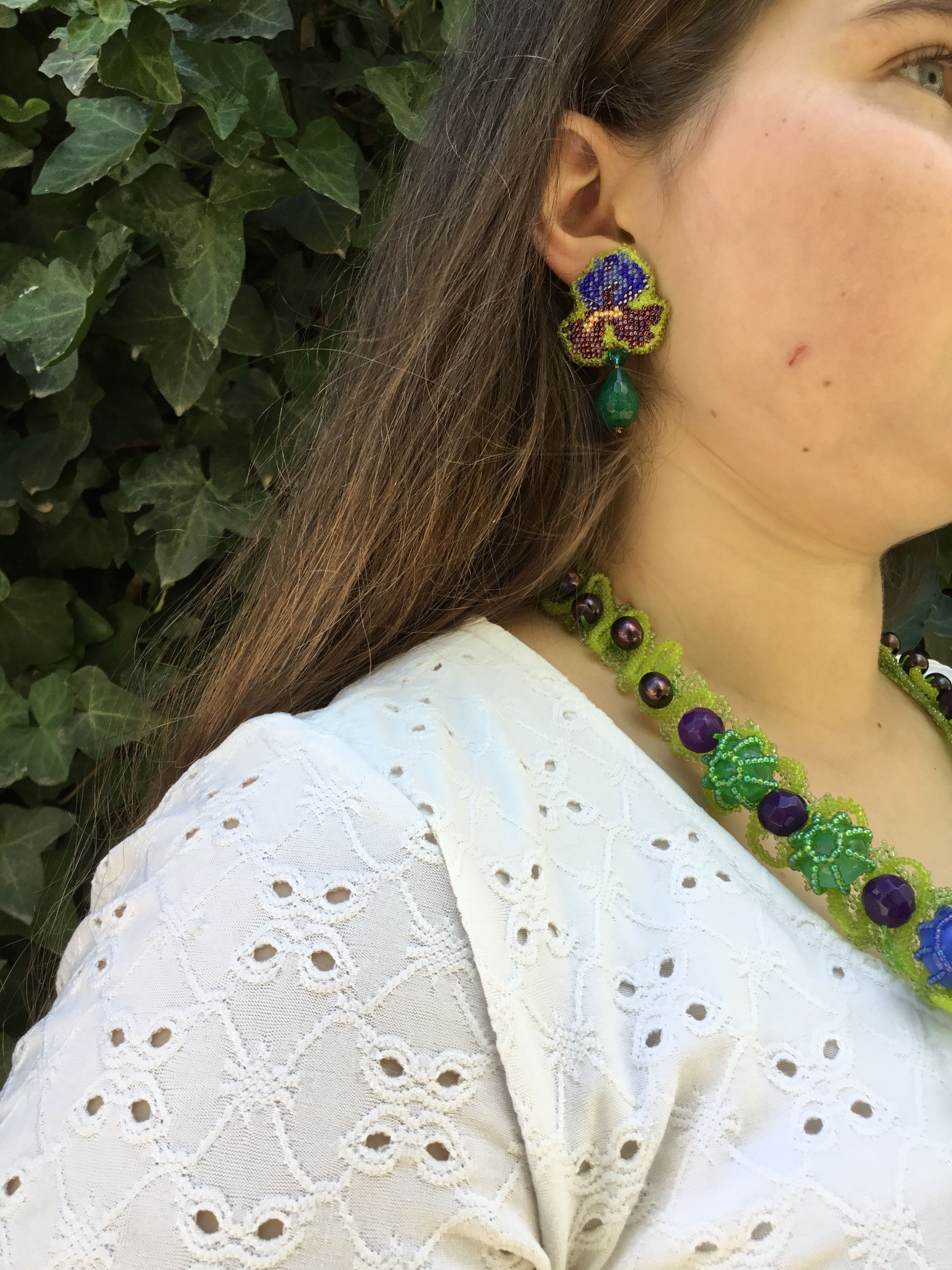 Handmade Fairycore Beaded Jewelry Set include 2 items! Size ONE SIZE - 6 Thumbnail