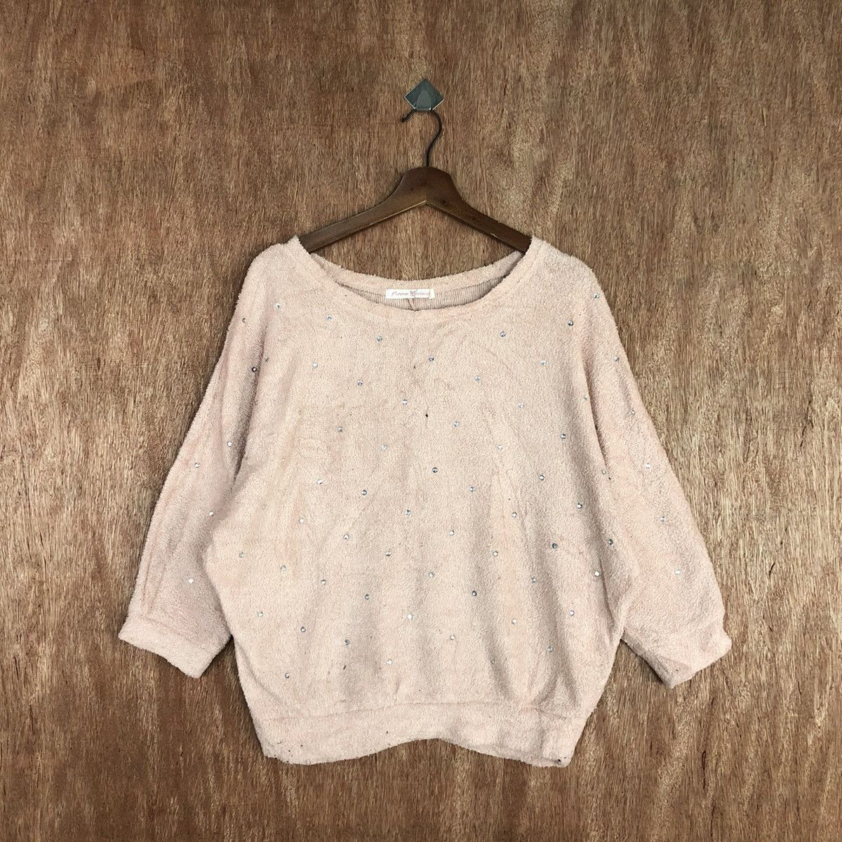 image of If Six Was Nine Anne Basket Peach Shag Shaggy Knitwear 0485, Men's (Size Large)