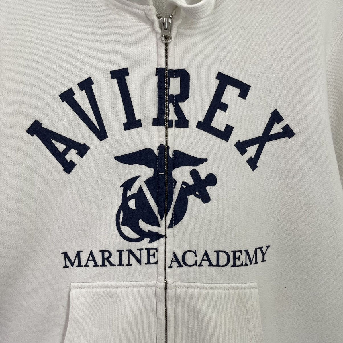 Avirex 90s Army Force Avirex Usa Zipper Hoodies Size M Size US M / EU 48-50 / 2 - 5 Thumbnail