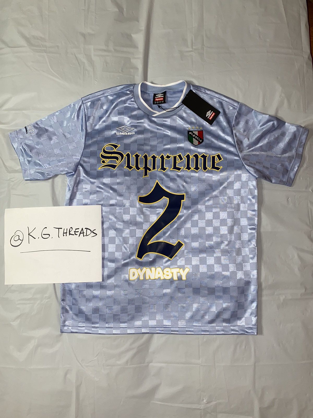 Supreme Umbro Soccer Jersey LightBlue XL - Tシャツ/カットソー(半袖 ...
