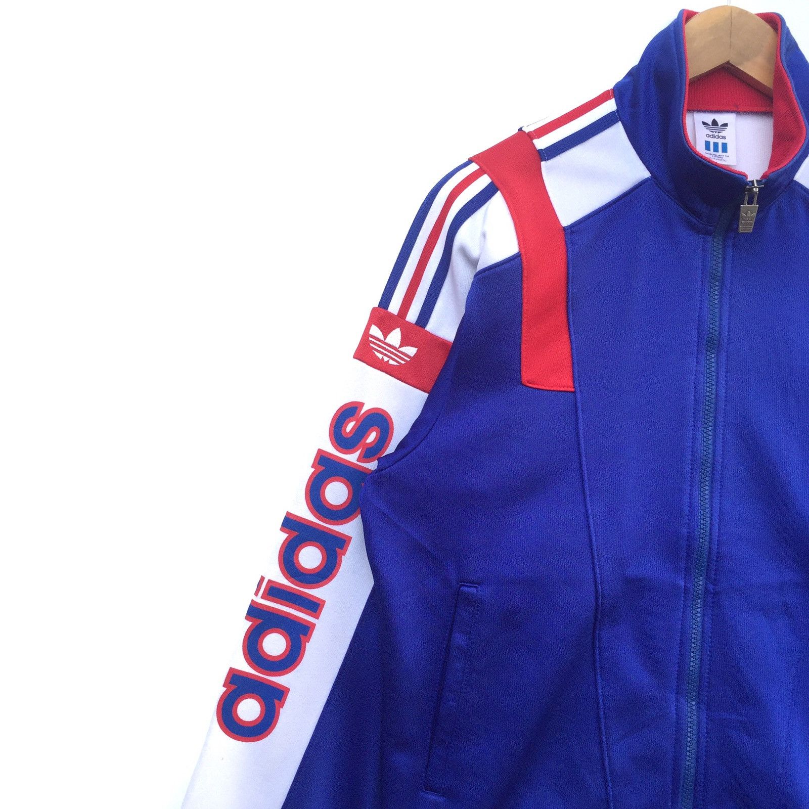 Adidas Vintage 90s Adidas Trefoil Spell Out Jacket | Retro M Size US M / EU 48-50 / 2 - 3 Thumbnail
