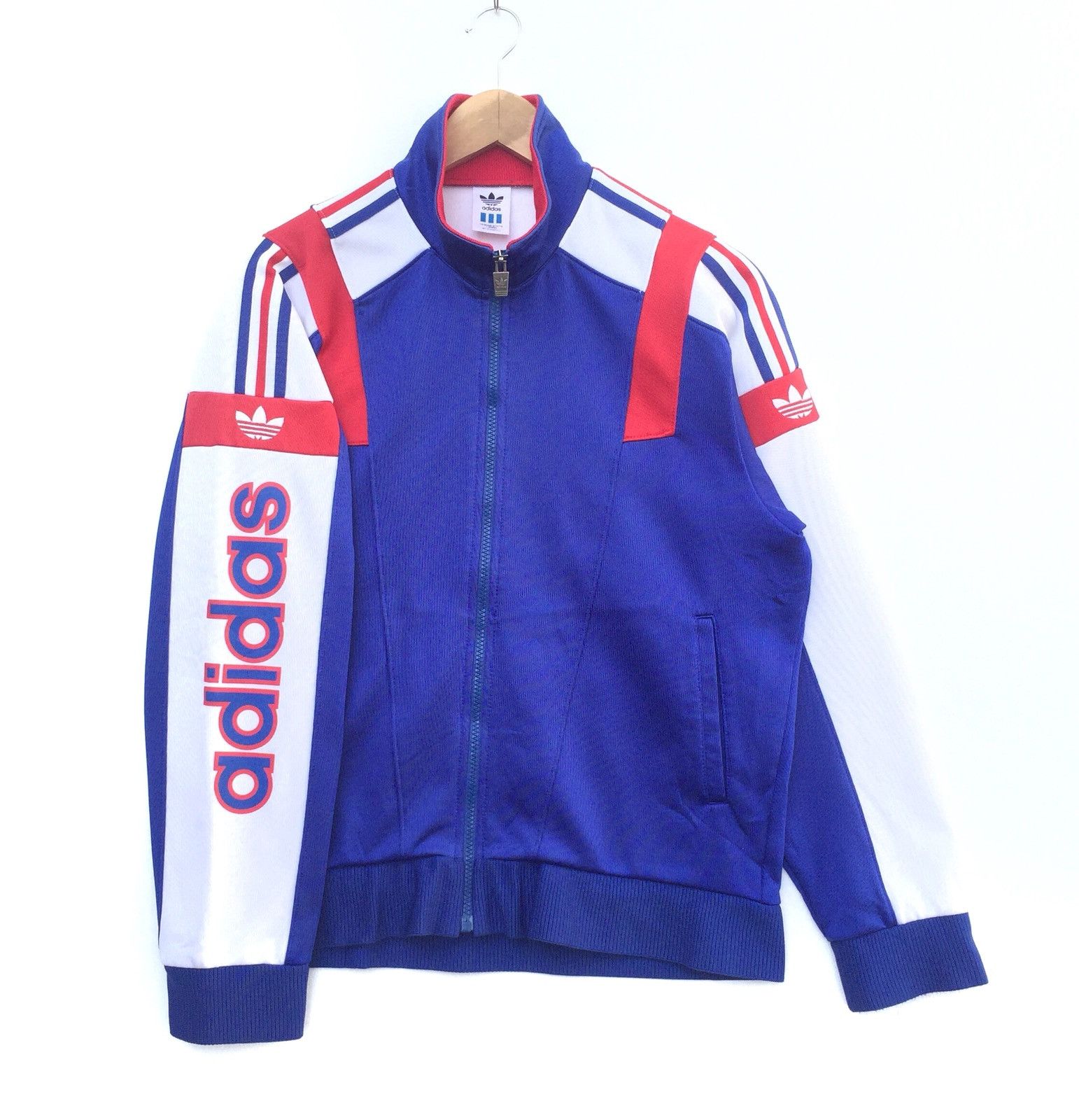 Adidas Vintage 90s Adidas Trefoil Spell Out Jacket | Retro M Size US M / EU 48-50 / 2 - 1 Thumbnail