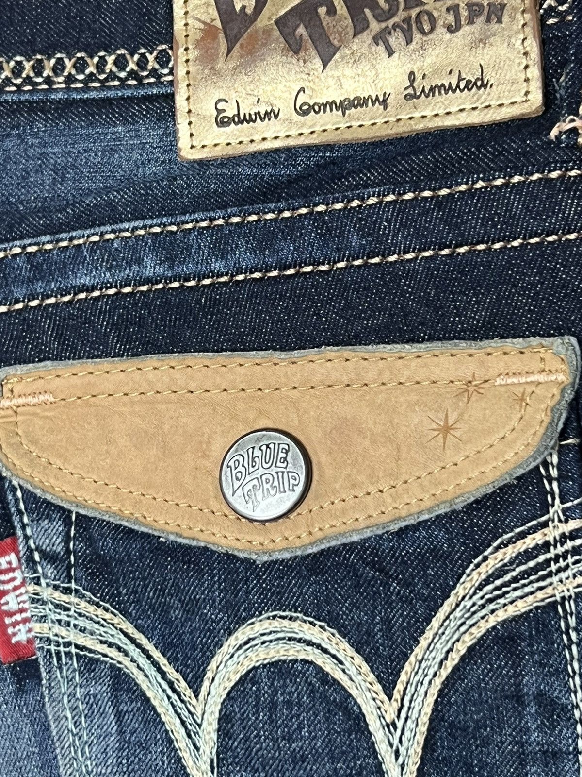 Edwin × Vintage Vintage Edwin Blue Trip Tyo Japan Style Size US 28 / EU 44 - 11 Thumbnail