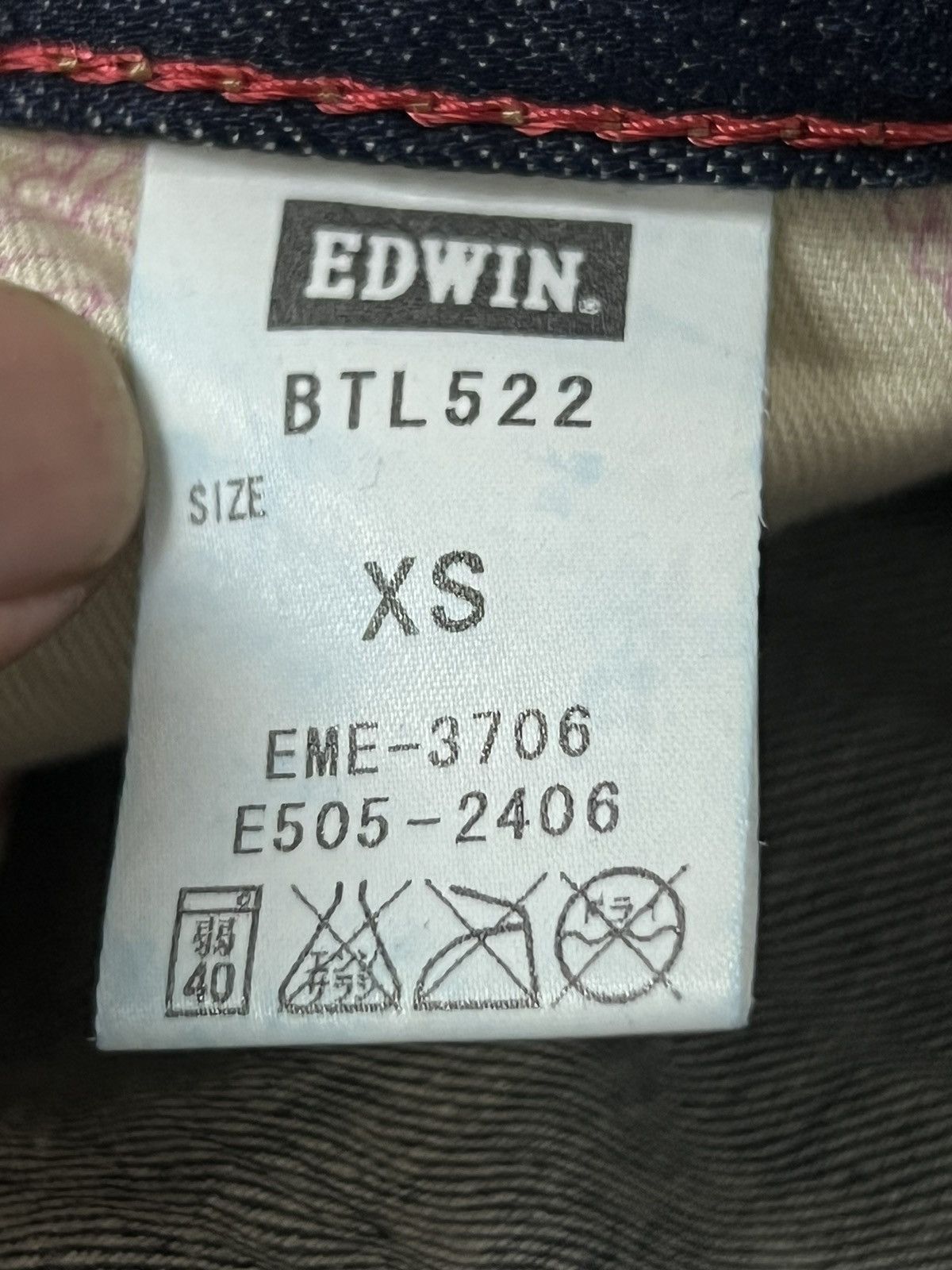 Edwin × Vintage Vintage Edwin Blue Trip Tyo Japan Style Size US 28 / EU 44 - 18 Thumbnail